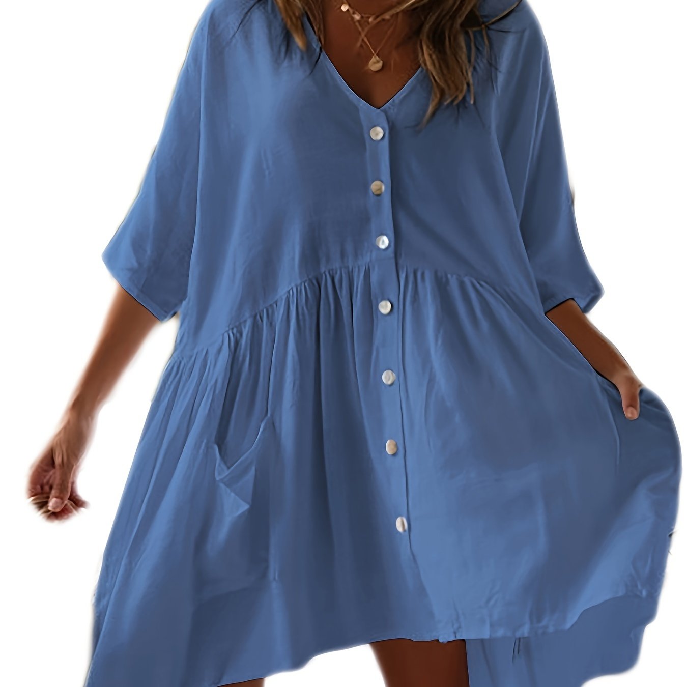 Chic Loose-Fitting Beach Coverup Dress