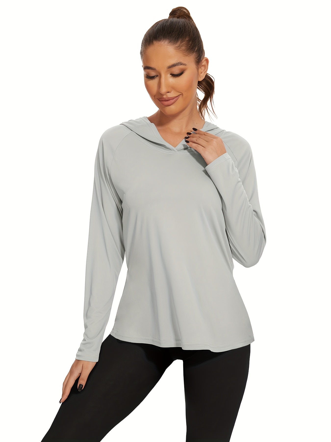 OYGSIEG Women's Sunscreen Long Sleeve T-Shirts