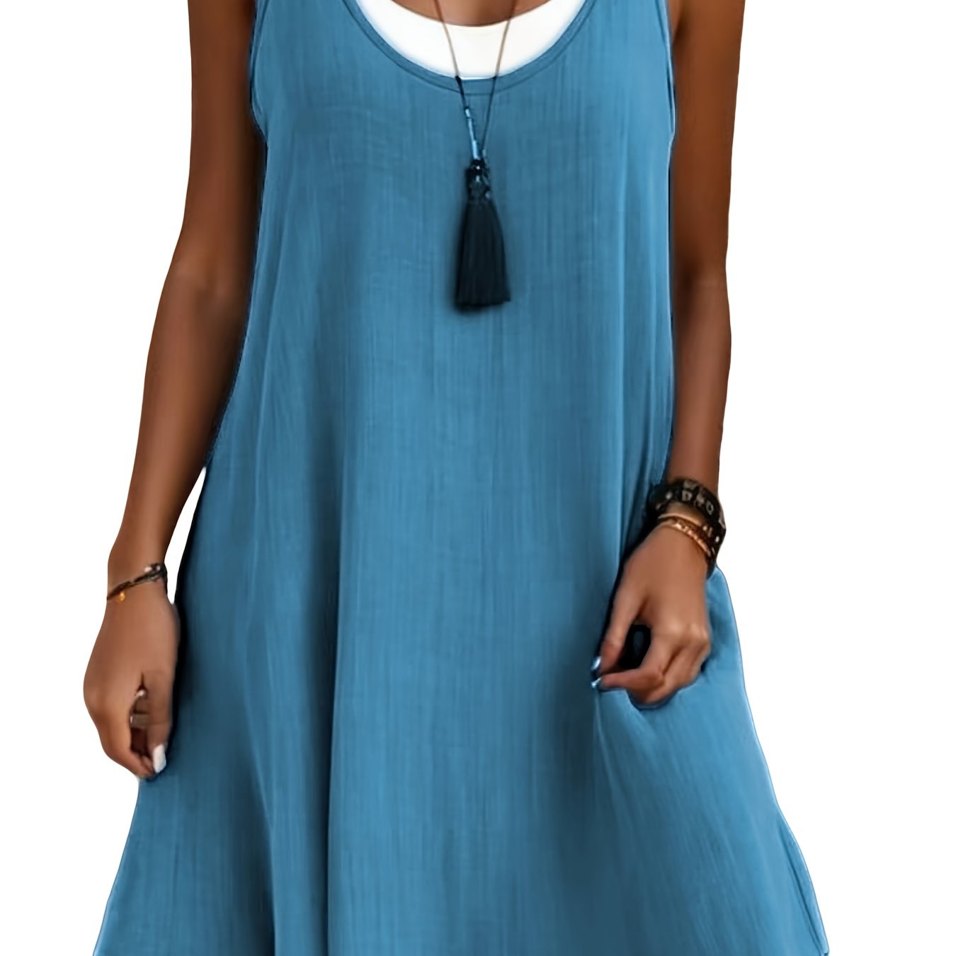 Plus Size Casual Loose Linen Dress
