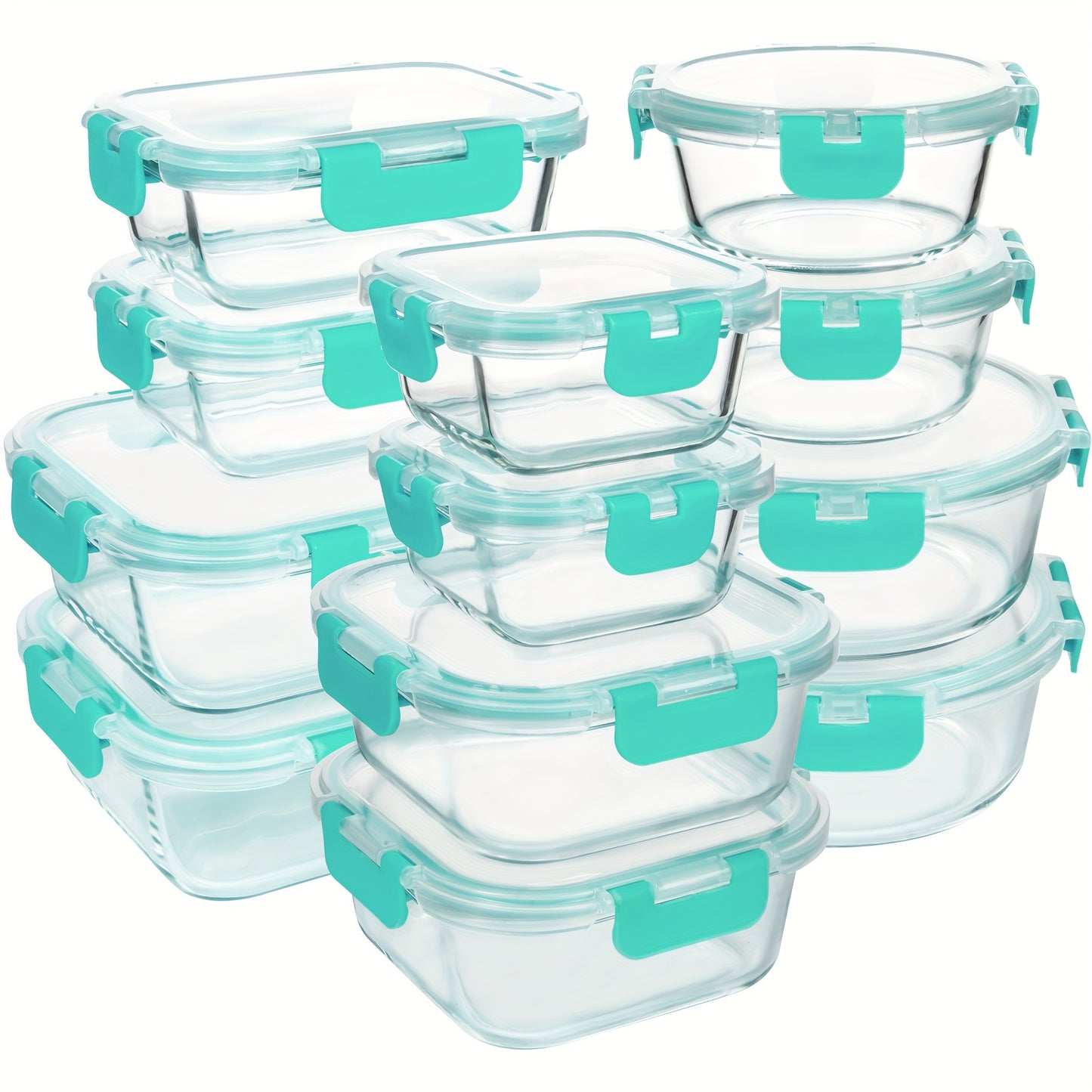 Borosilicate Glass Food Storage Containers Set