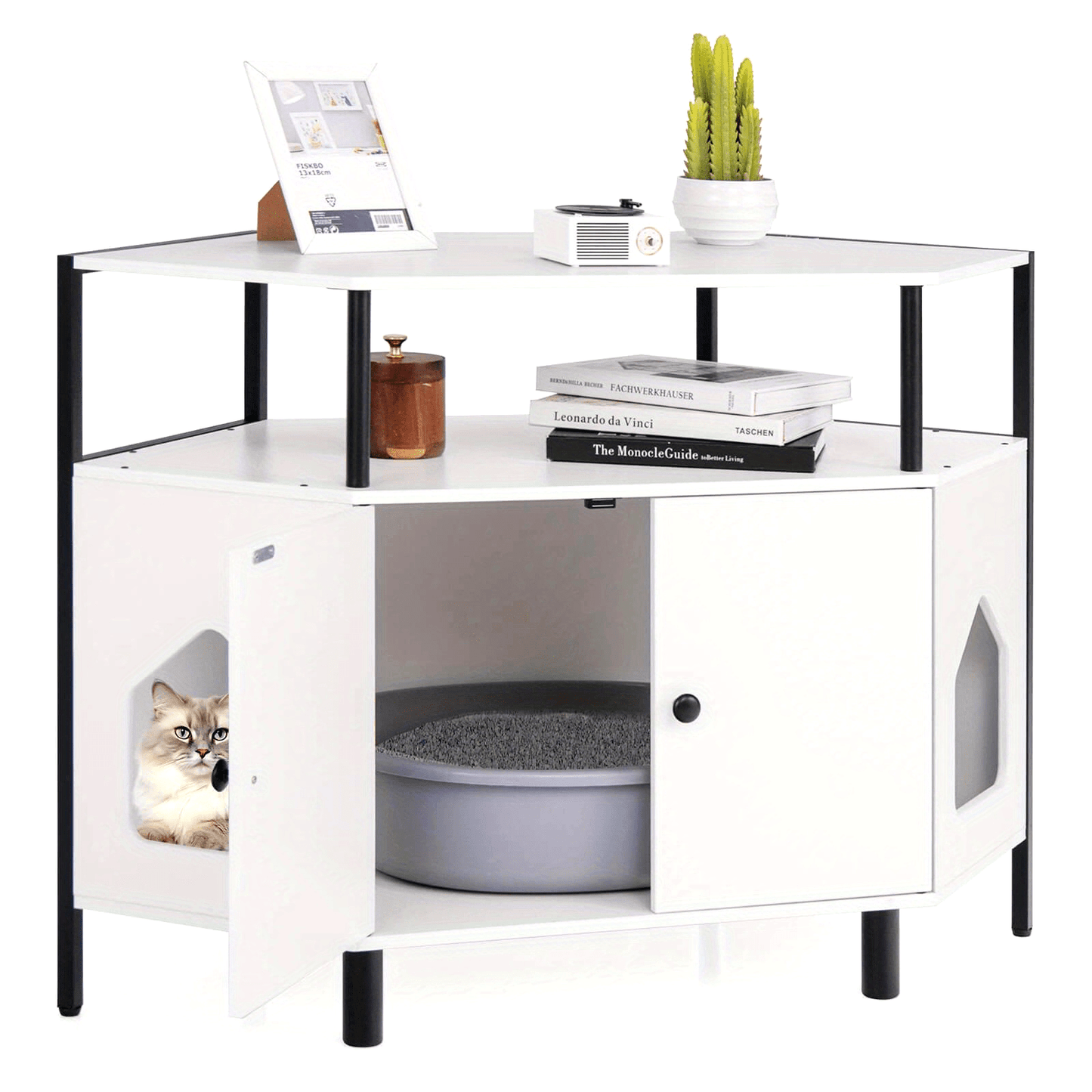 MULTIGOT Double Door Cat Litter Box