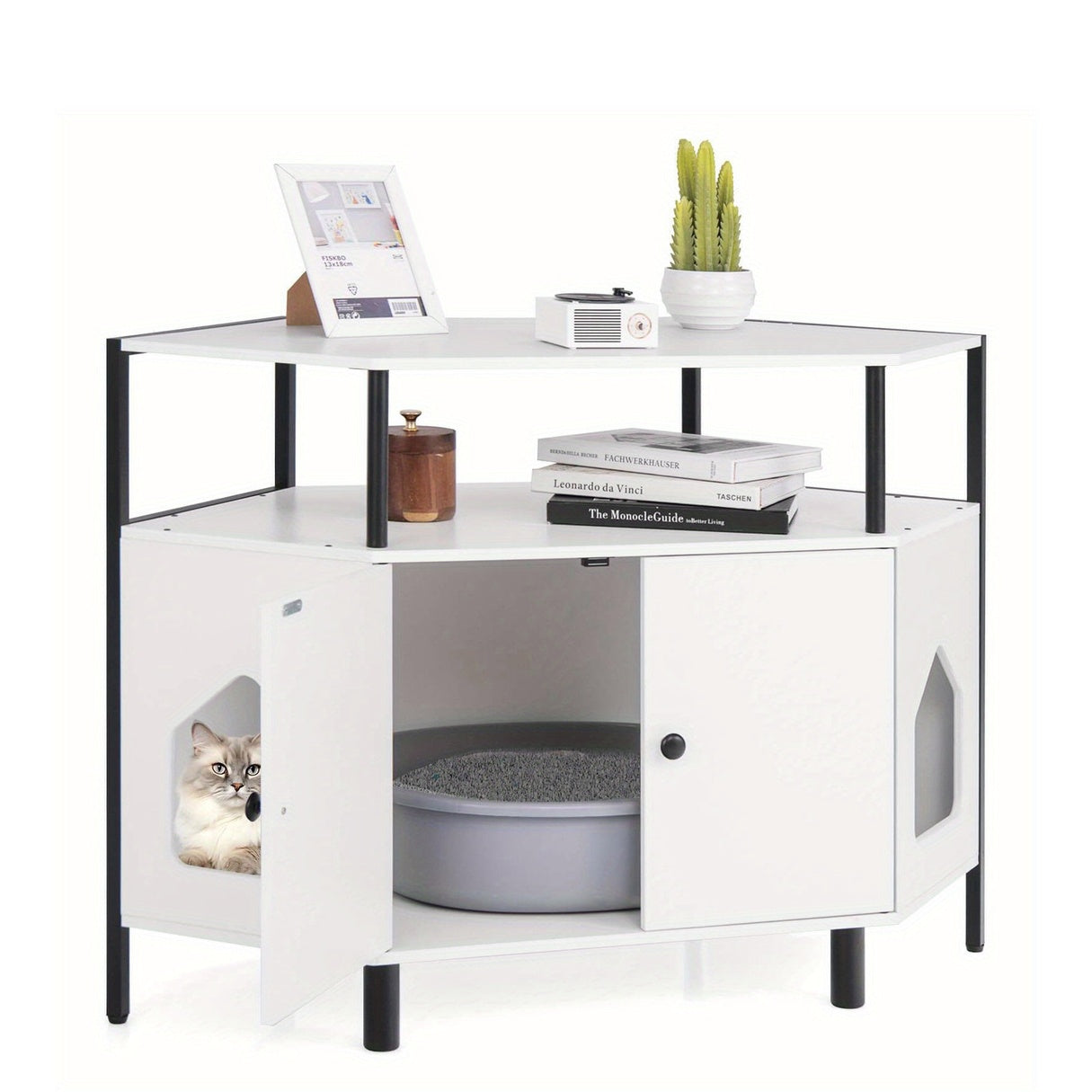 MULTIGOT Double Door Cat Litter Box