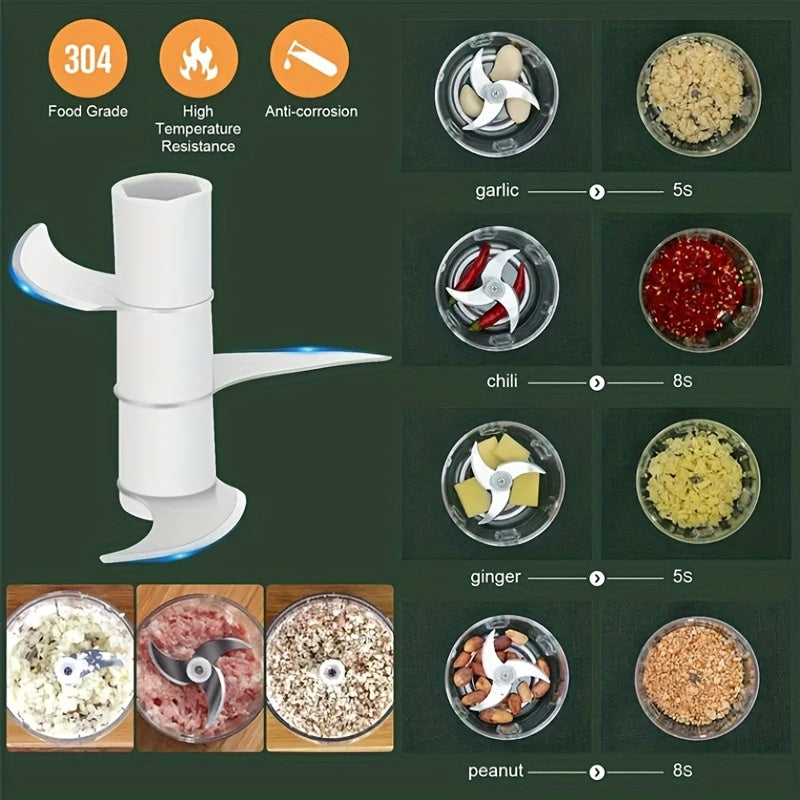 Electric Mini Garlic Chopper USB Meat Grinder