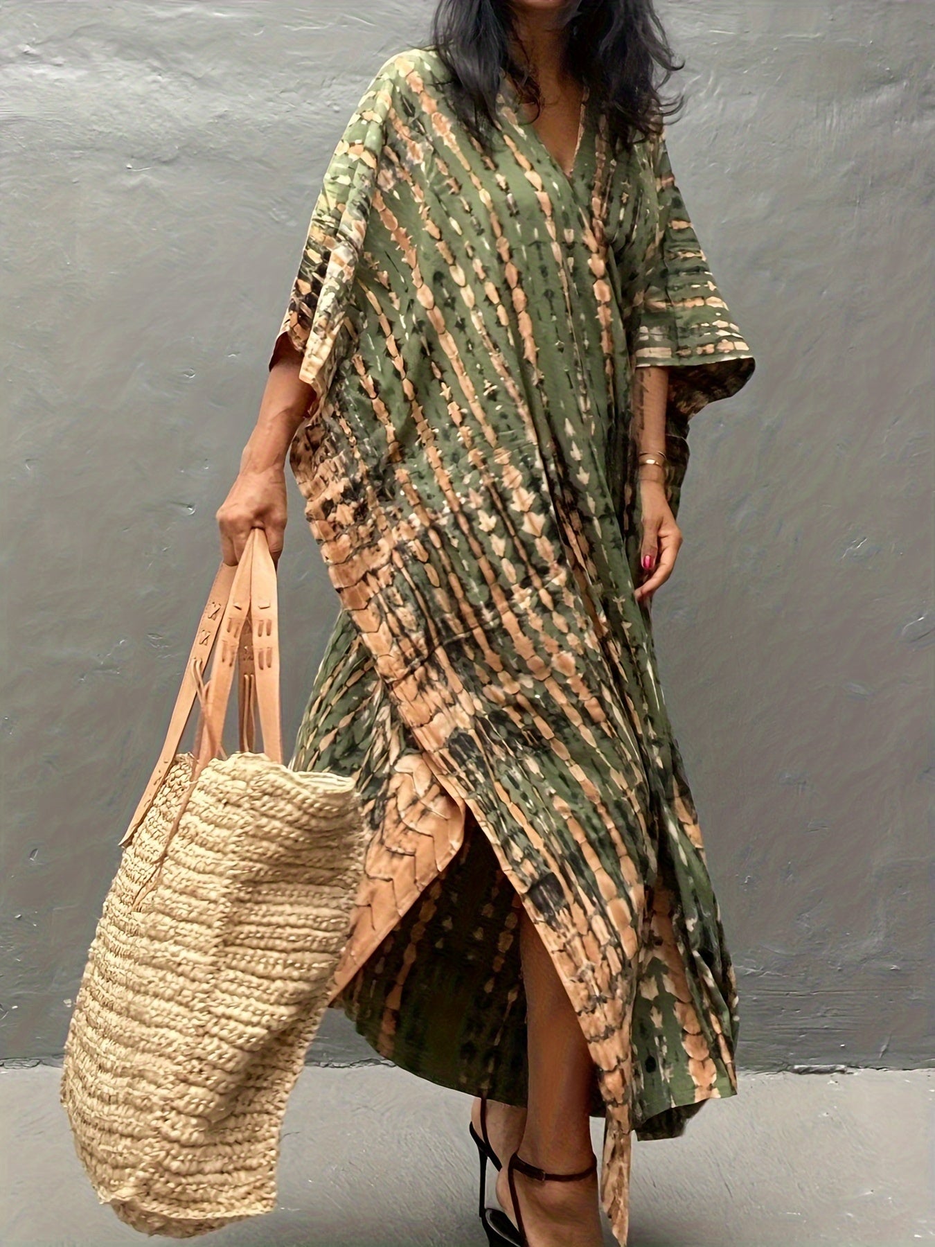 Plus Size Summer Kaftan Beach Dress