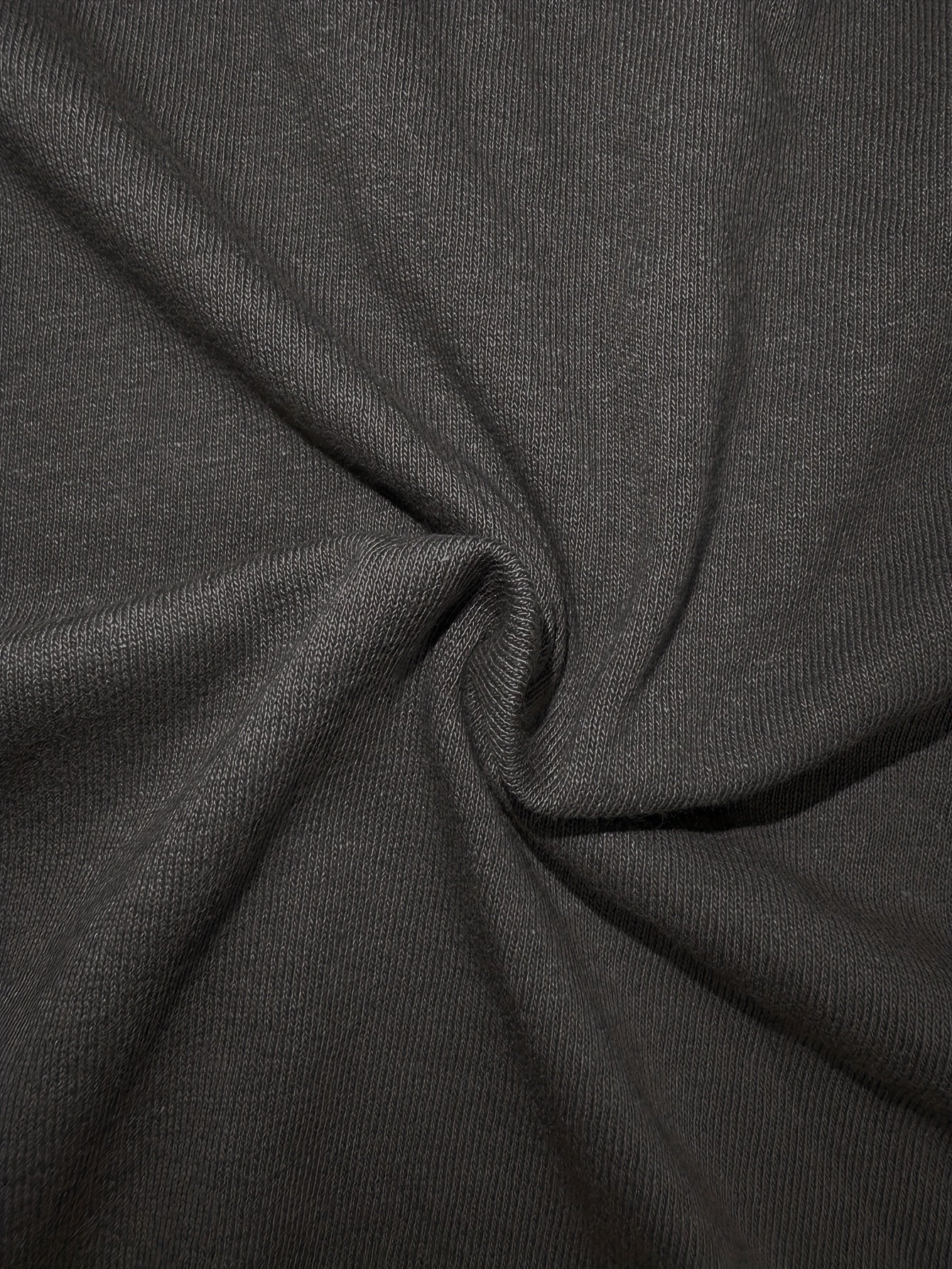 Black Cotton Tee with Bold Lettering