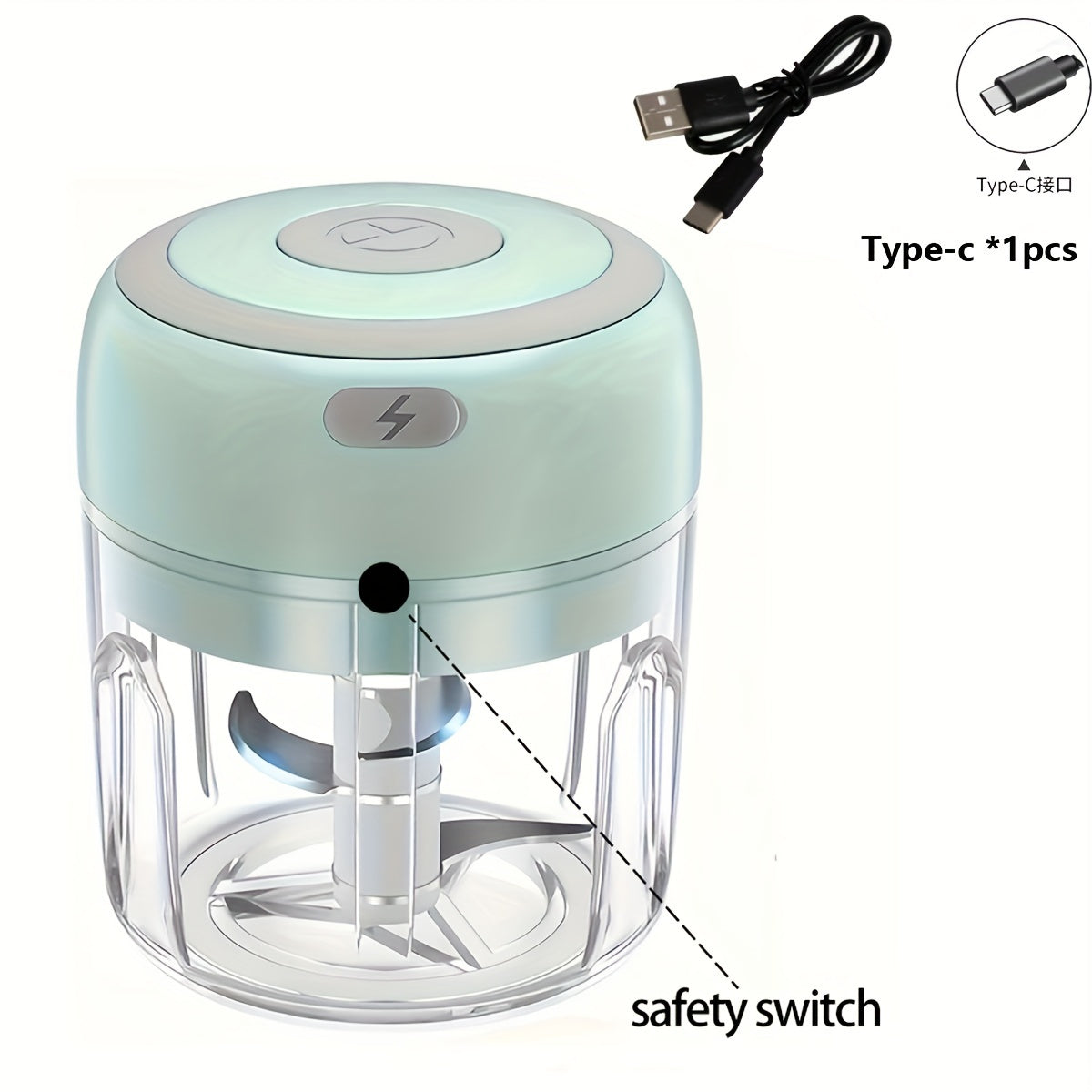 Electric Mini Garlic Chopper USB Meat Grinder