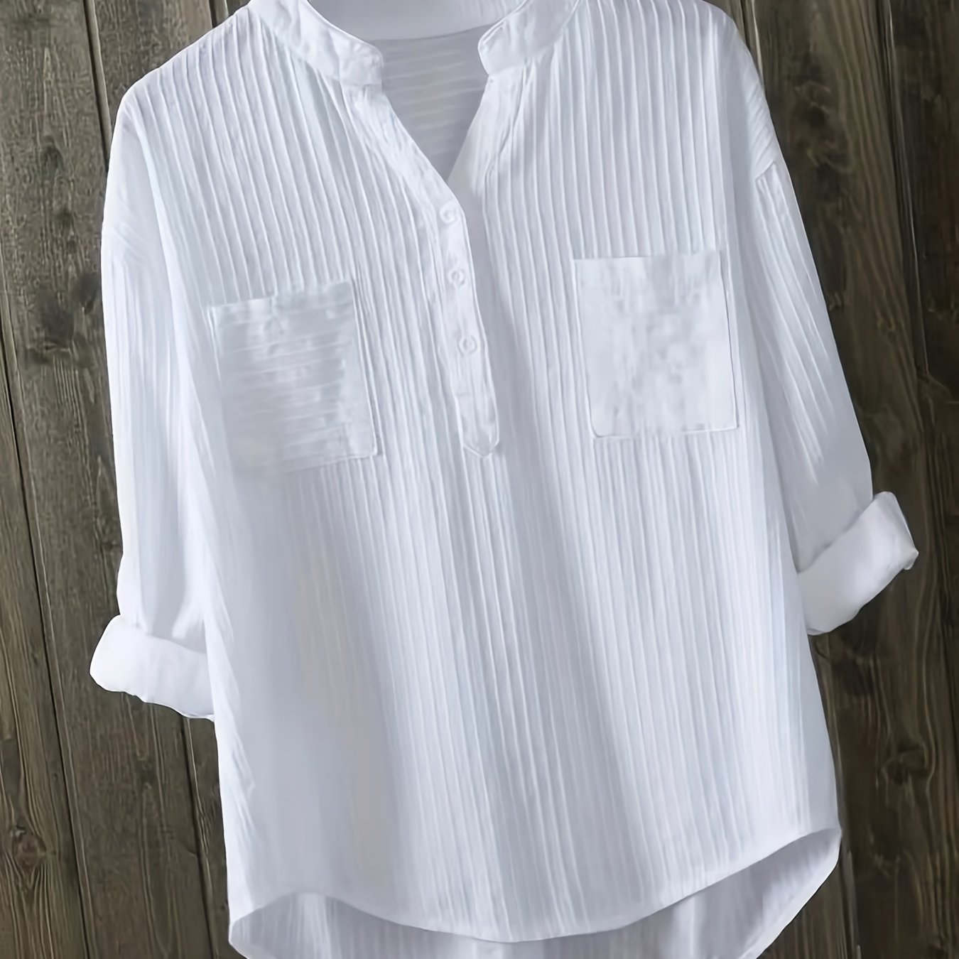 Plus Size Summer V-Neck Pullover Shirt