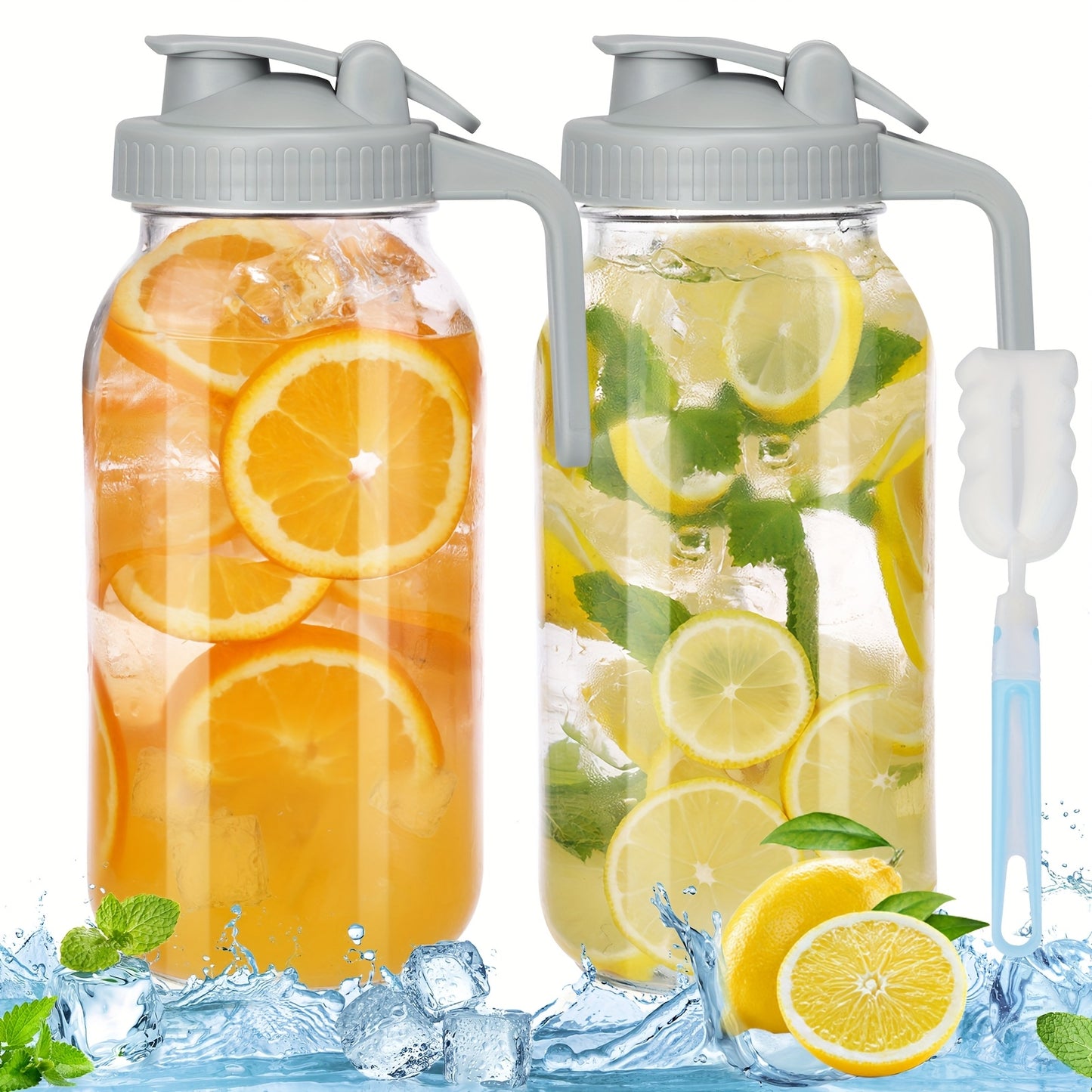 Sun Tea Glass Jar Set for Cold Beverages