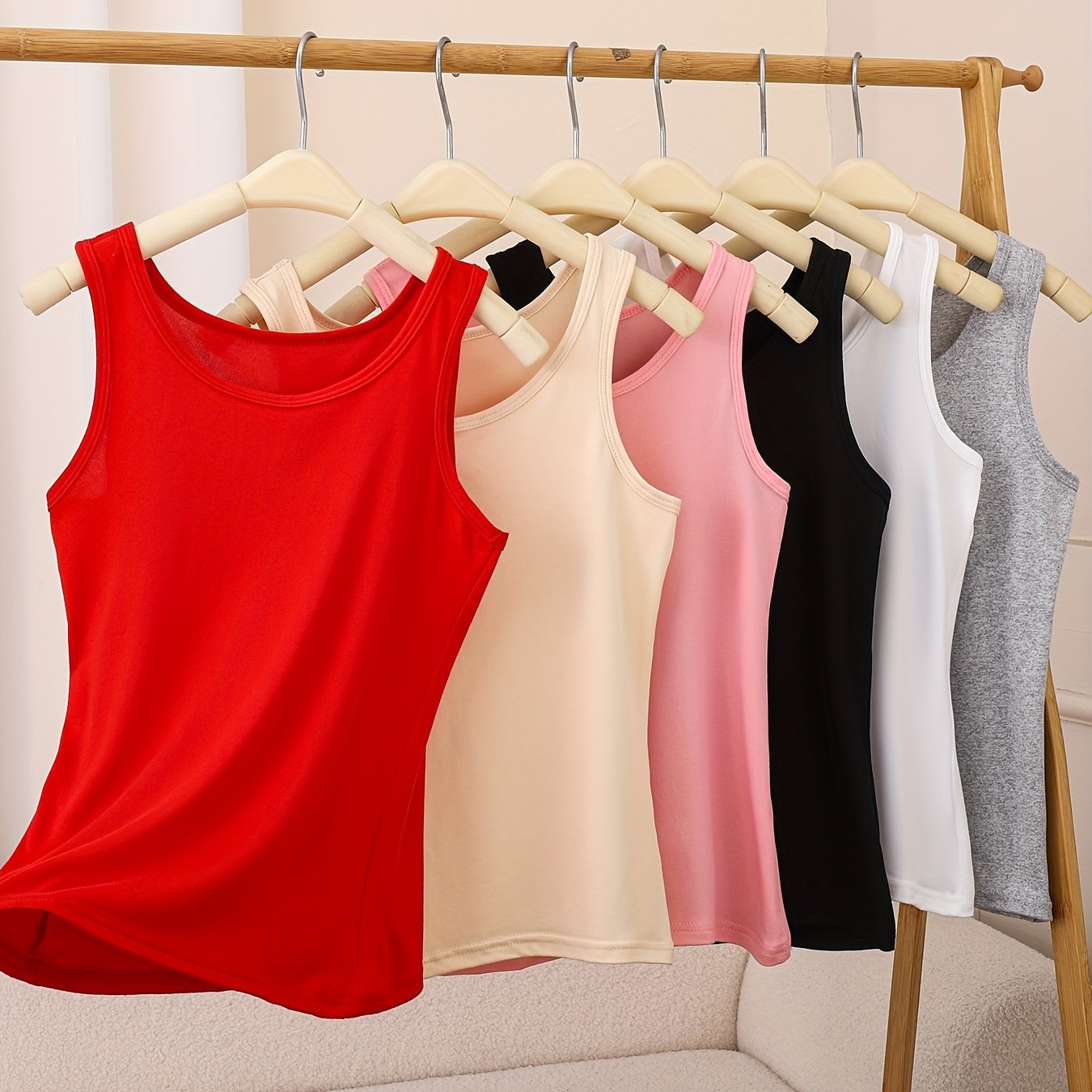 6 Pack Women's Sleeveless Tank Tops