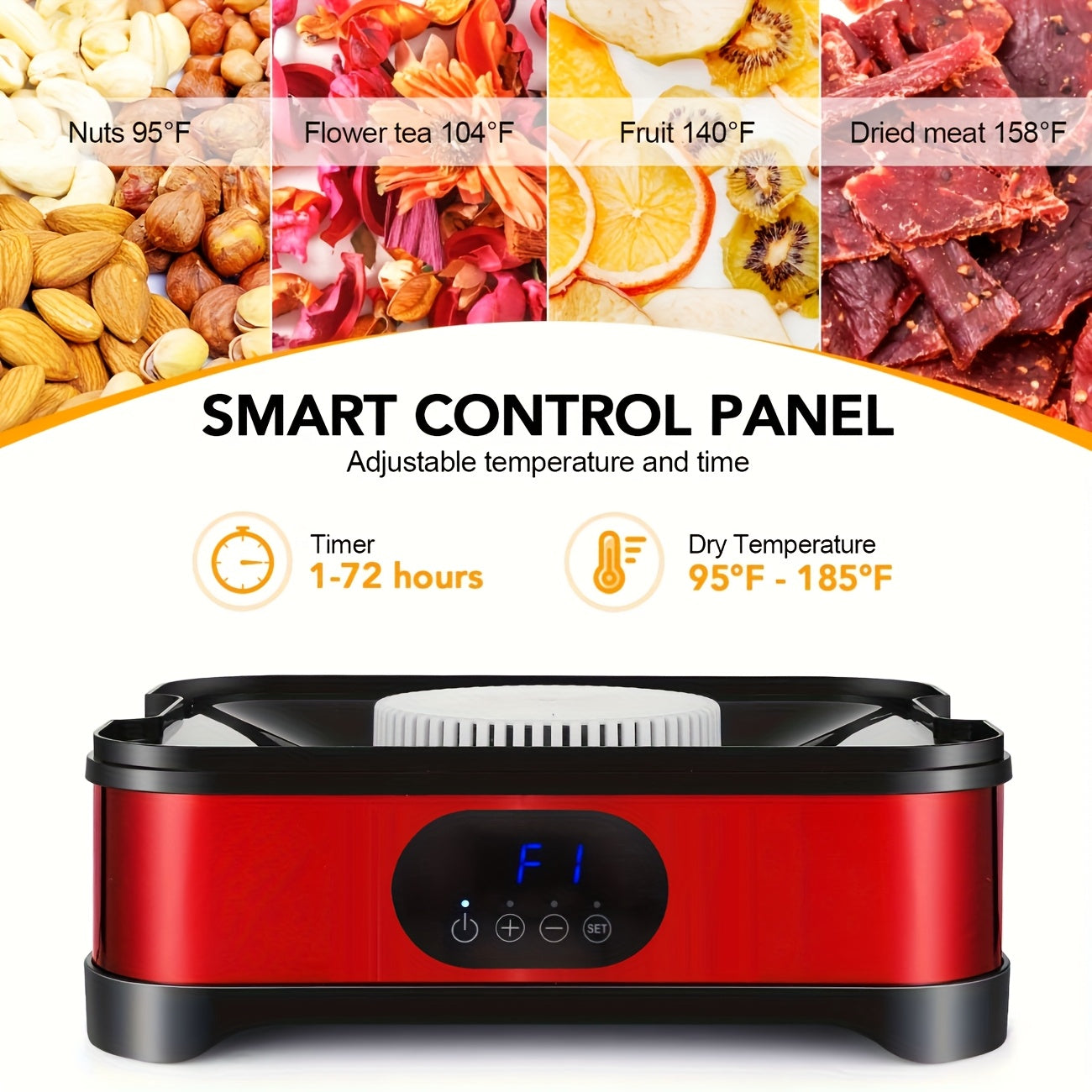 8 Layer Food Dehydrator for Home Use