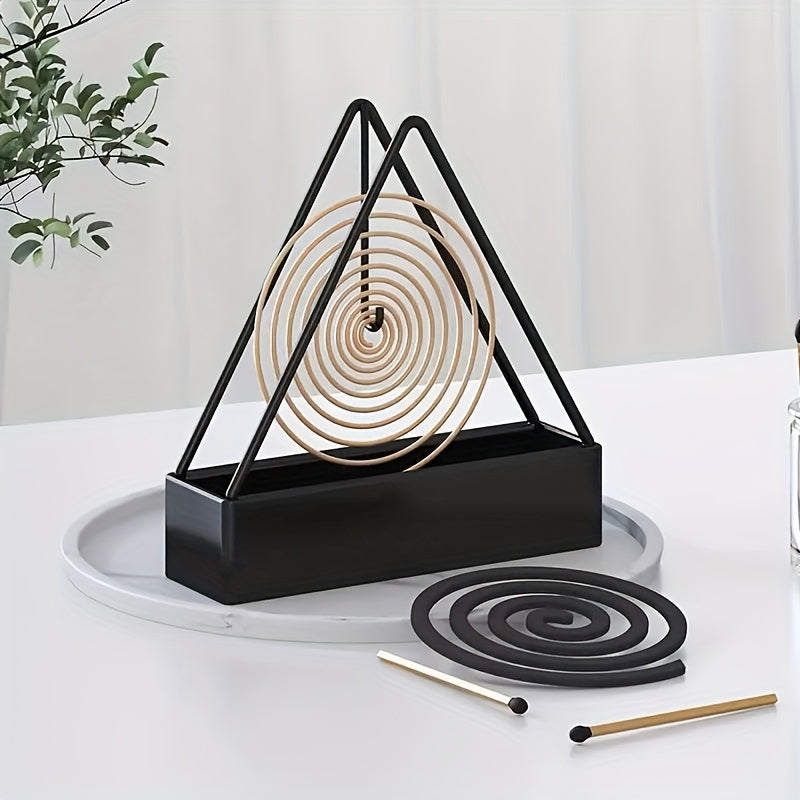 Elegant Cast Iron Mosquito Coil Burners Set