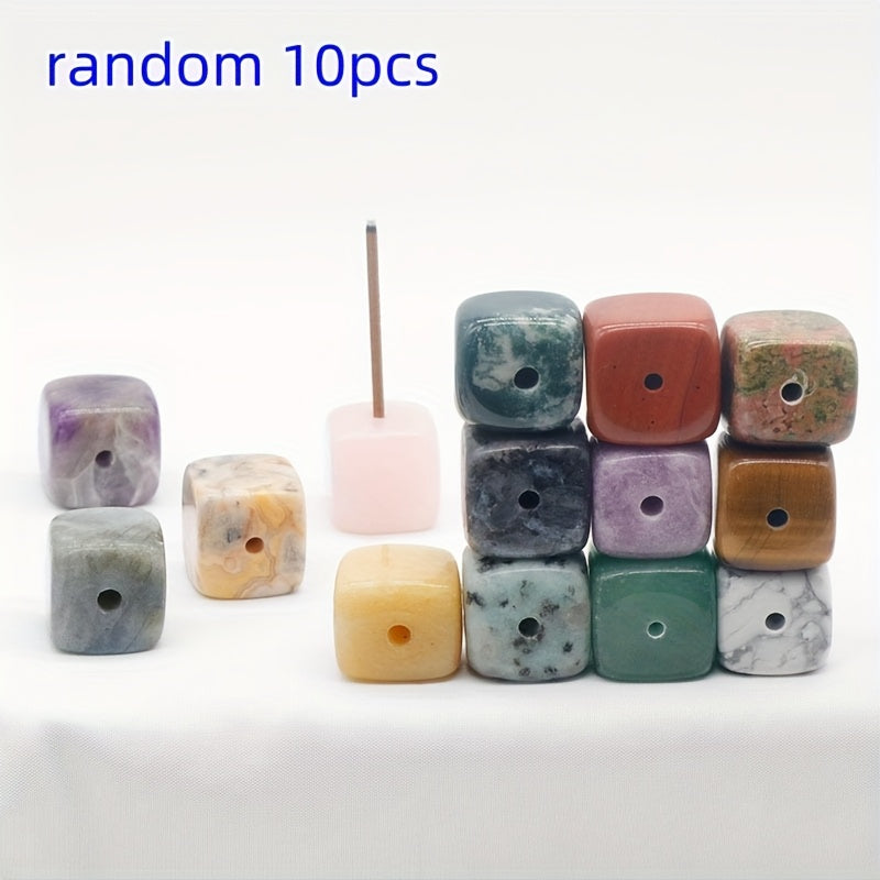 Natural Crystal Agate Incense Holders Set
