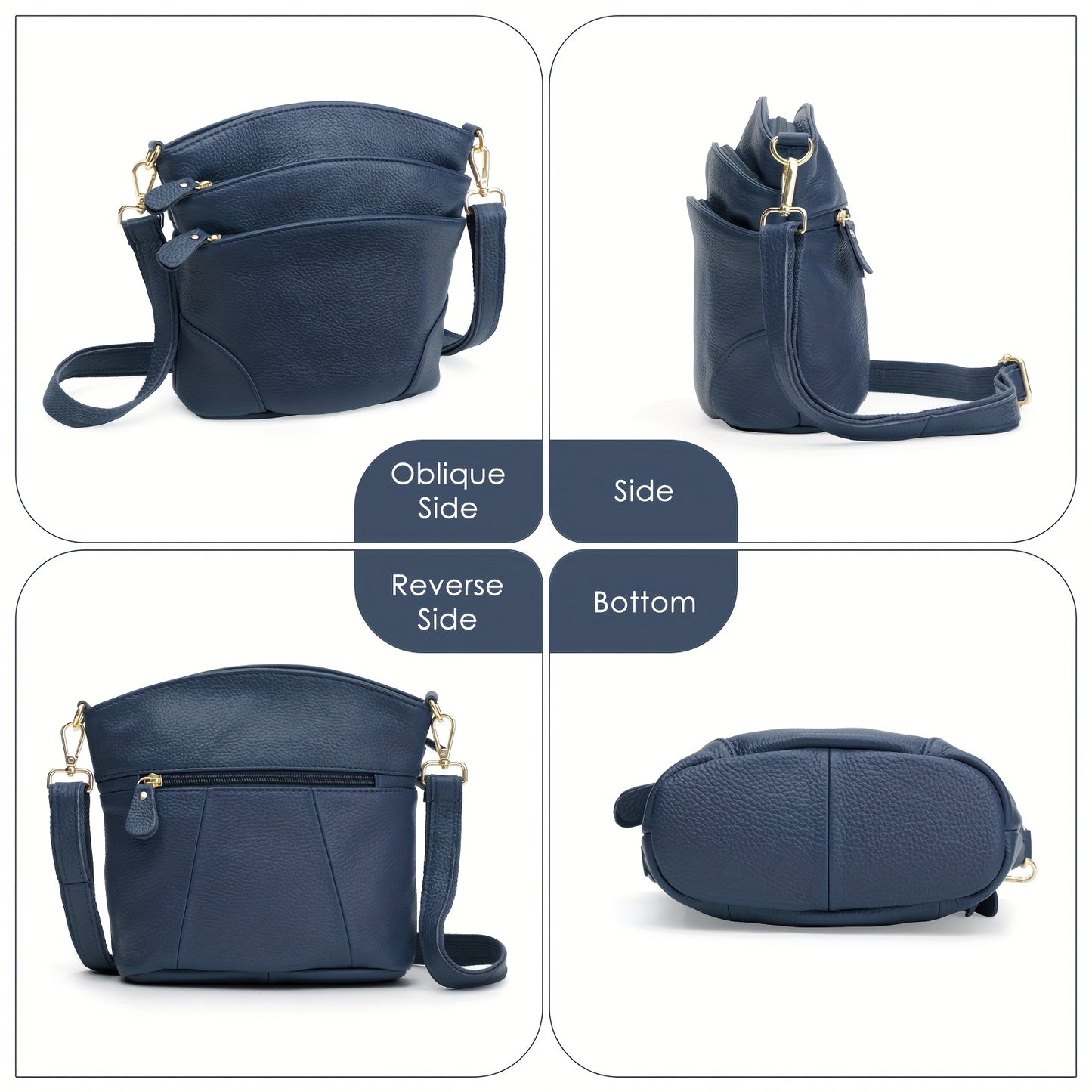 Women Genuine Leather Messenger Bag