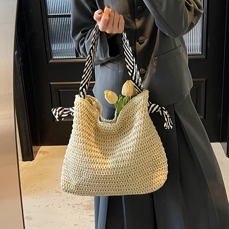 Bohemian Woven Tote Bag for Women