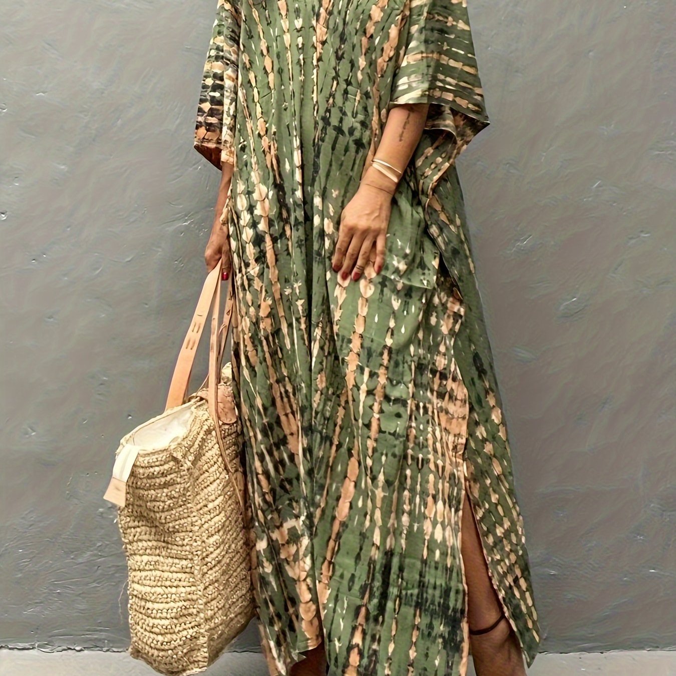 Plus Size Summer Kaftan Beach Dress