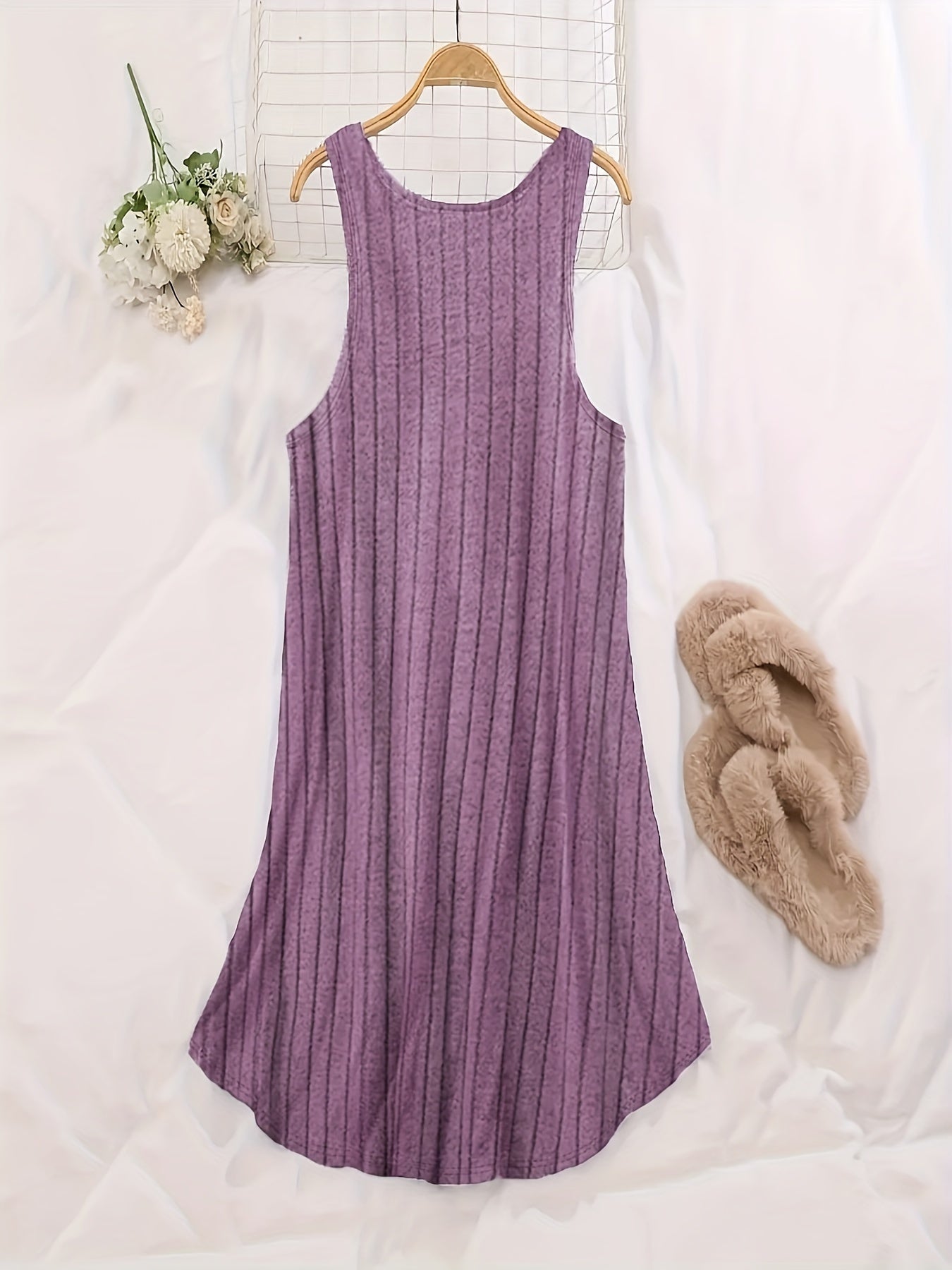 Large Three-Piece Ribbed Vest Set