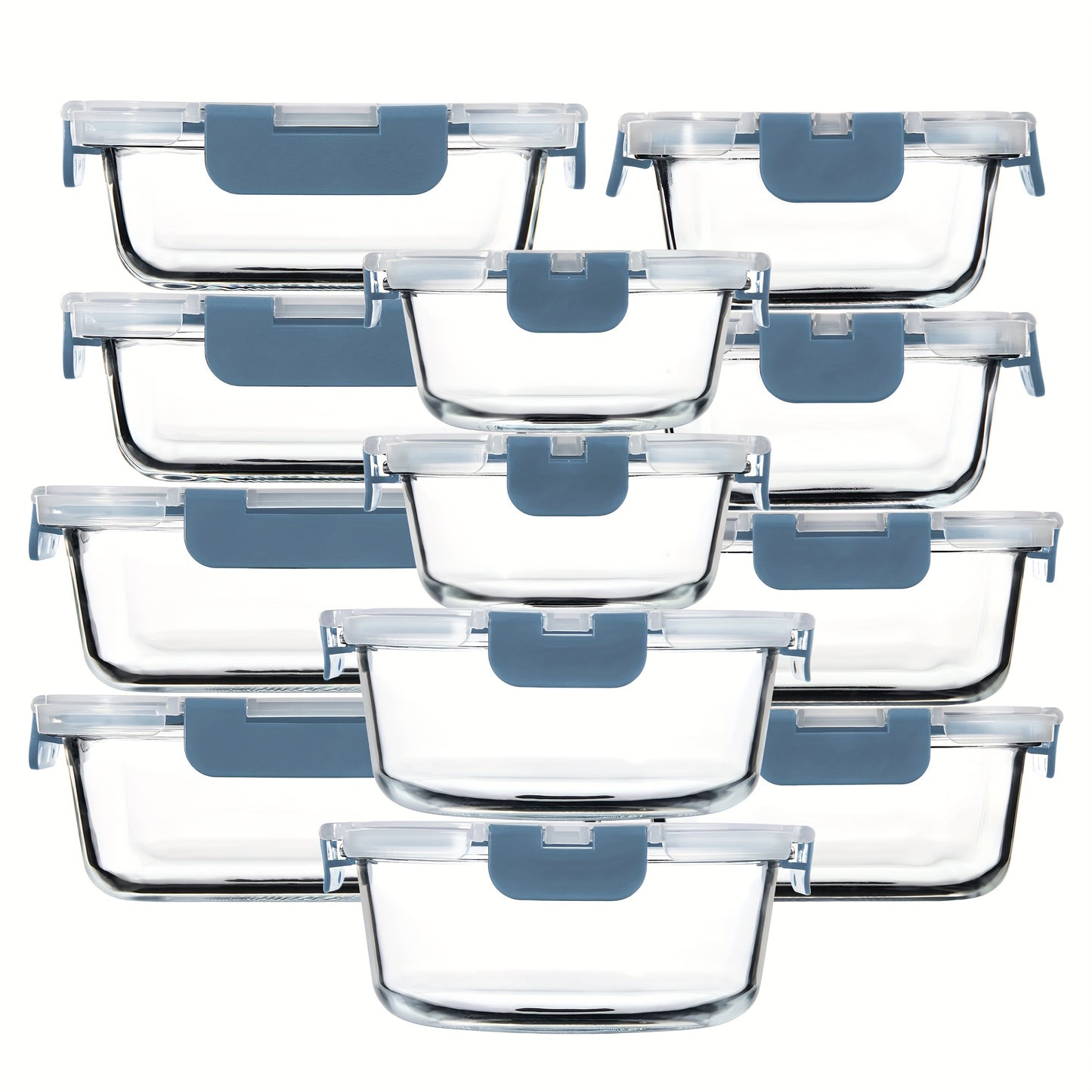 Borosilicate Glass Food Storage Containers Set