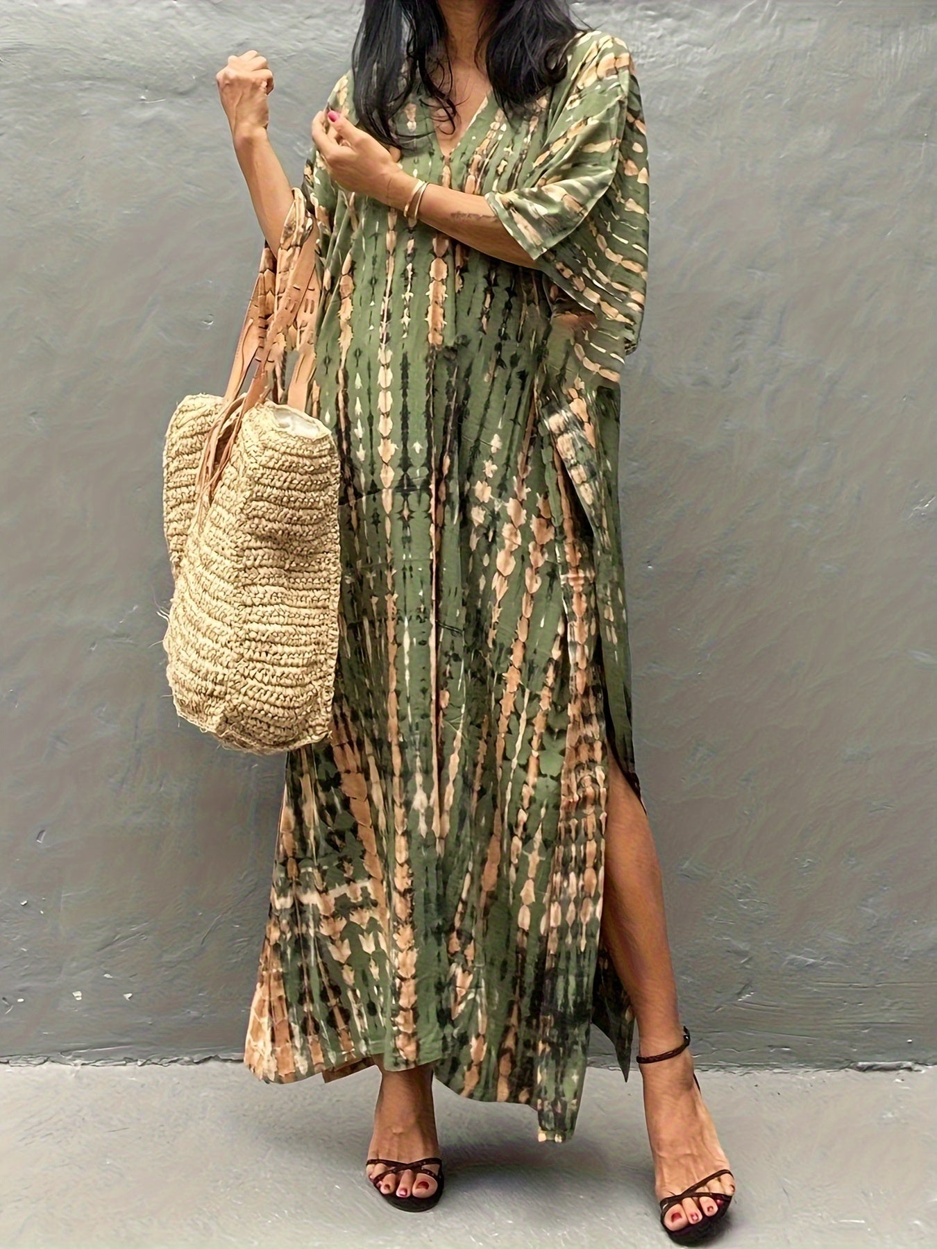 Plus Size Summer Kaftan Beach Dress