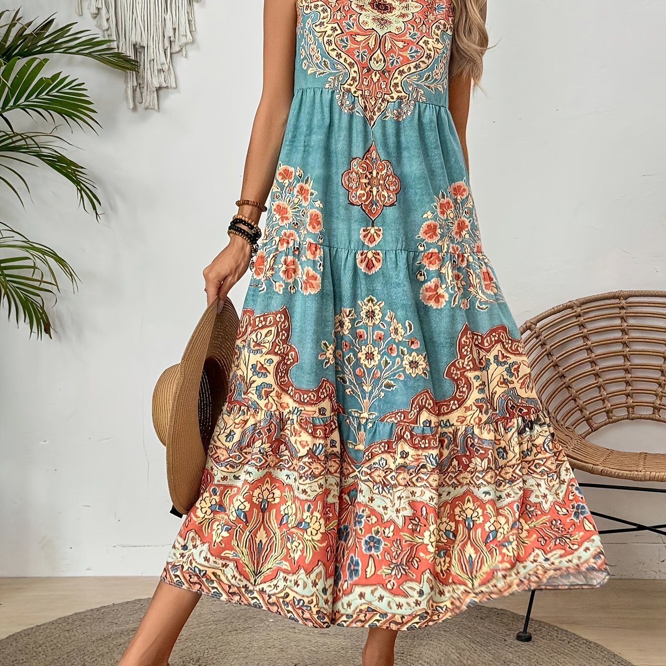 Women's Summer Floral Print Dress