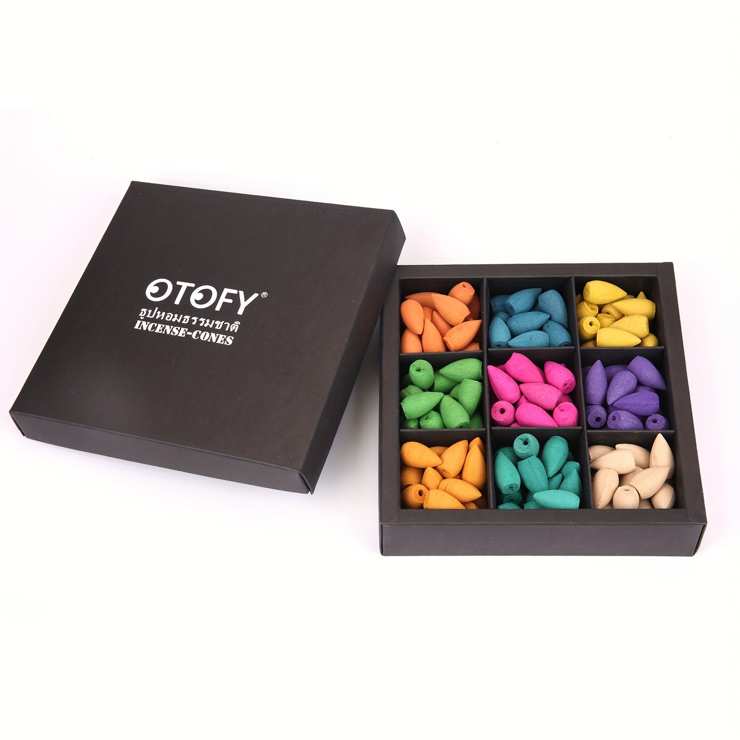 180pcs Backflow Incense Cones Natural Scents
