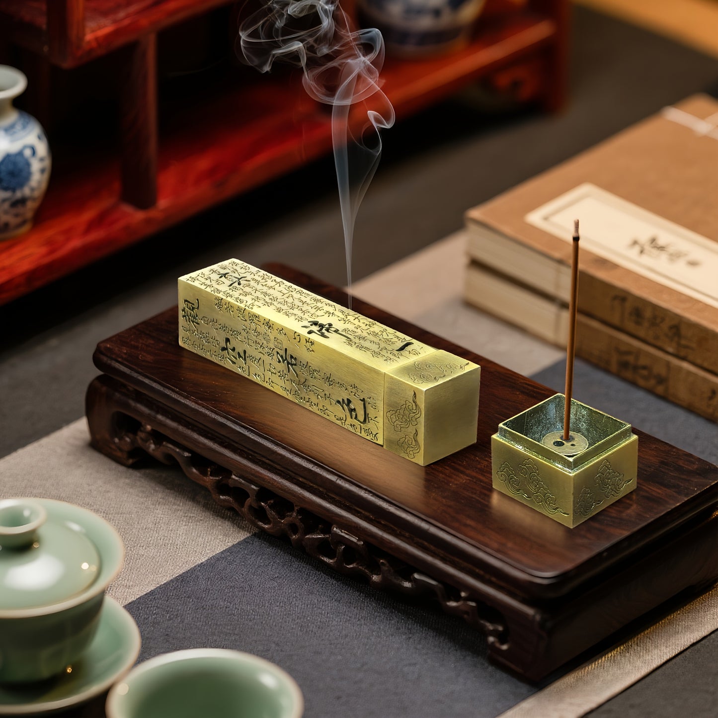 Elegant Retro Alloy Incense Burner Stand