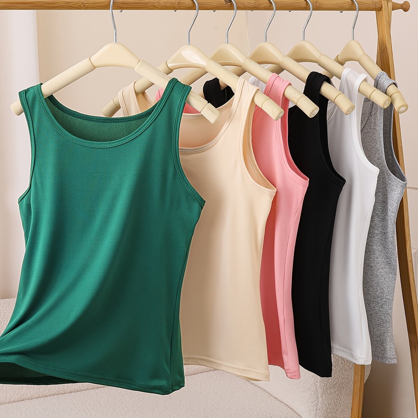 6 Pack Women's Sleeveless Tank Tops