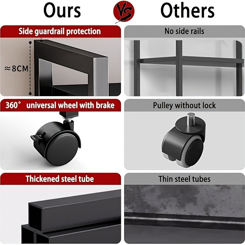 Adjustable 4-Storey Kitchen Storage Rack