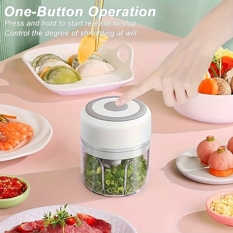 Electric Mini Garlic Chopper USB Meat Grinder