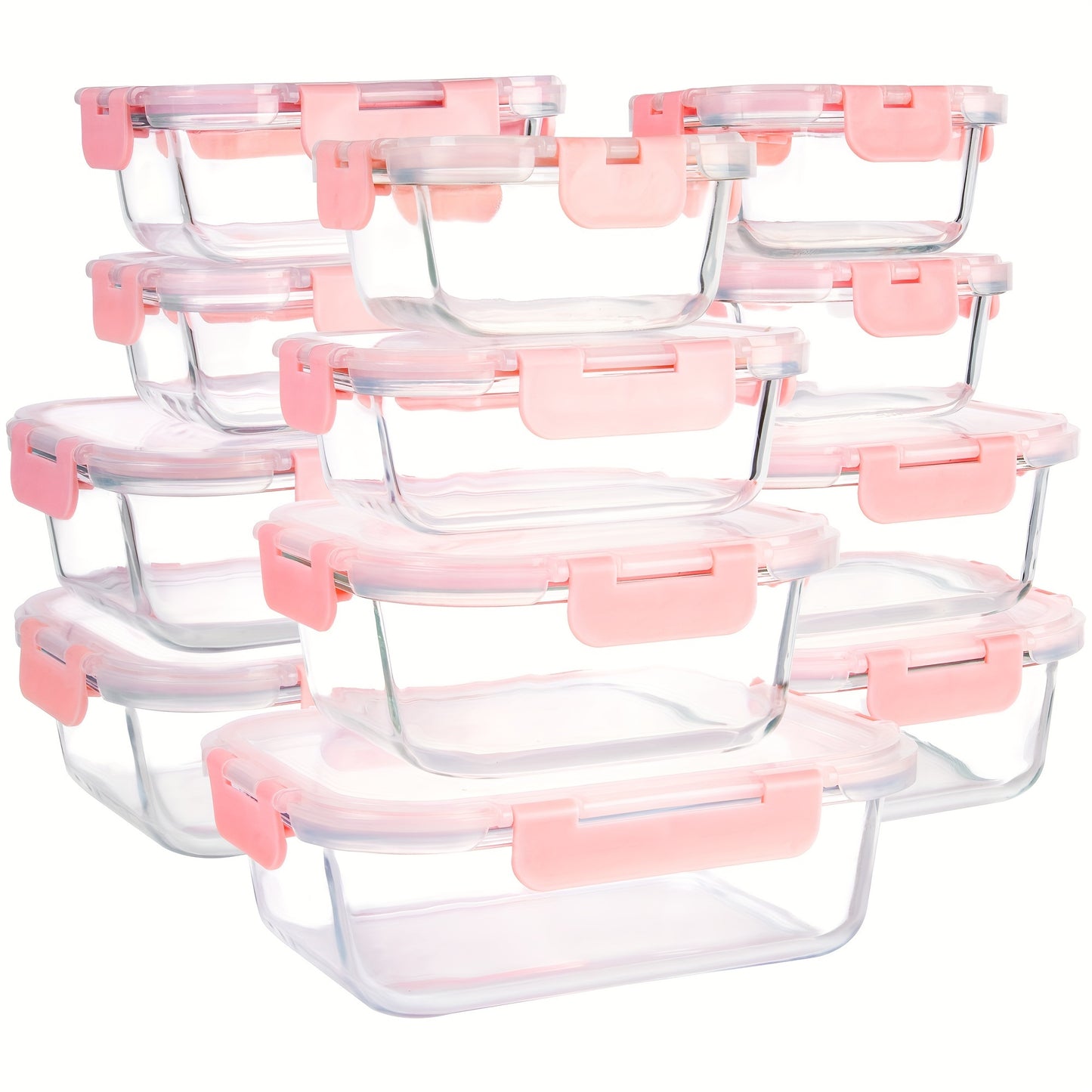 Borosilicate Glass Food Storage Containers Set