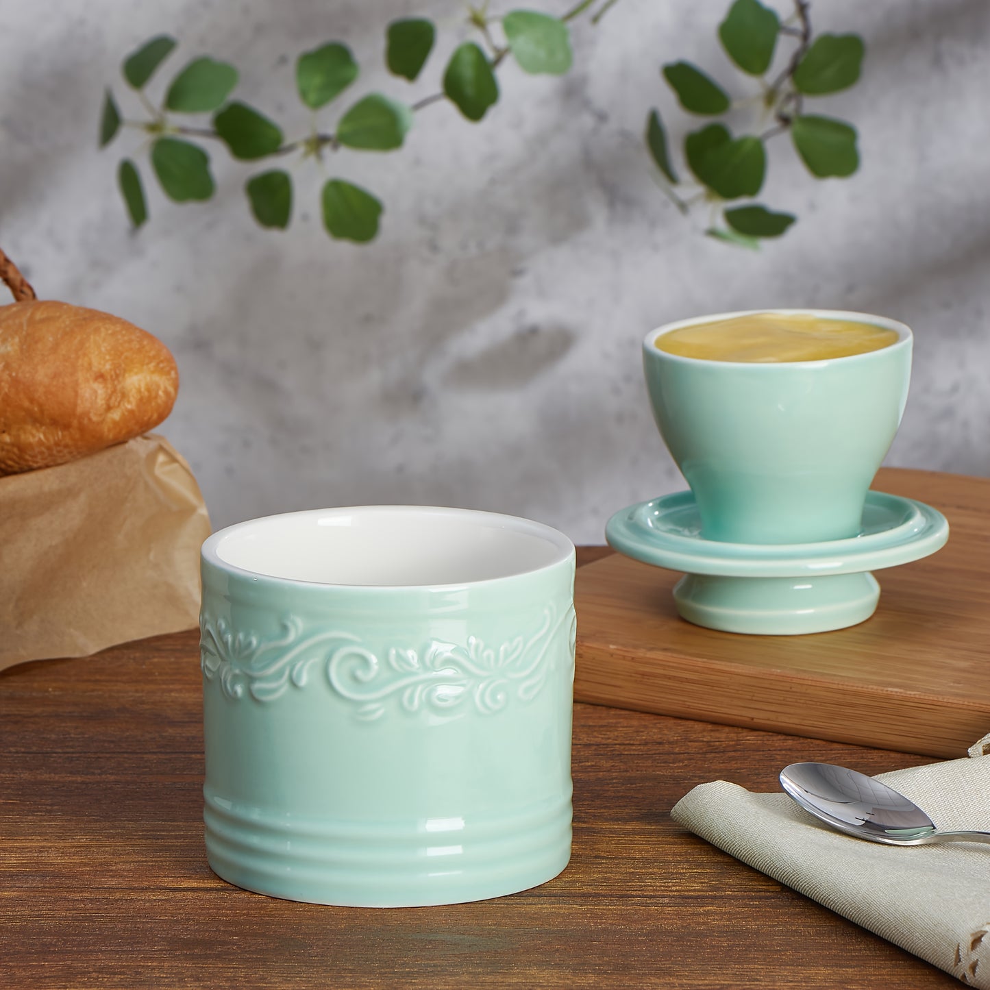 Ceramic Butter Keeper With Lid