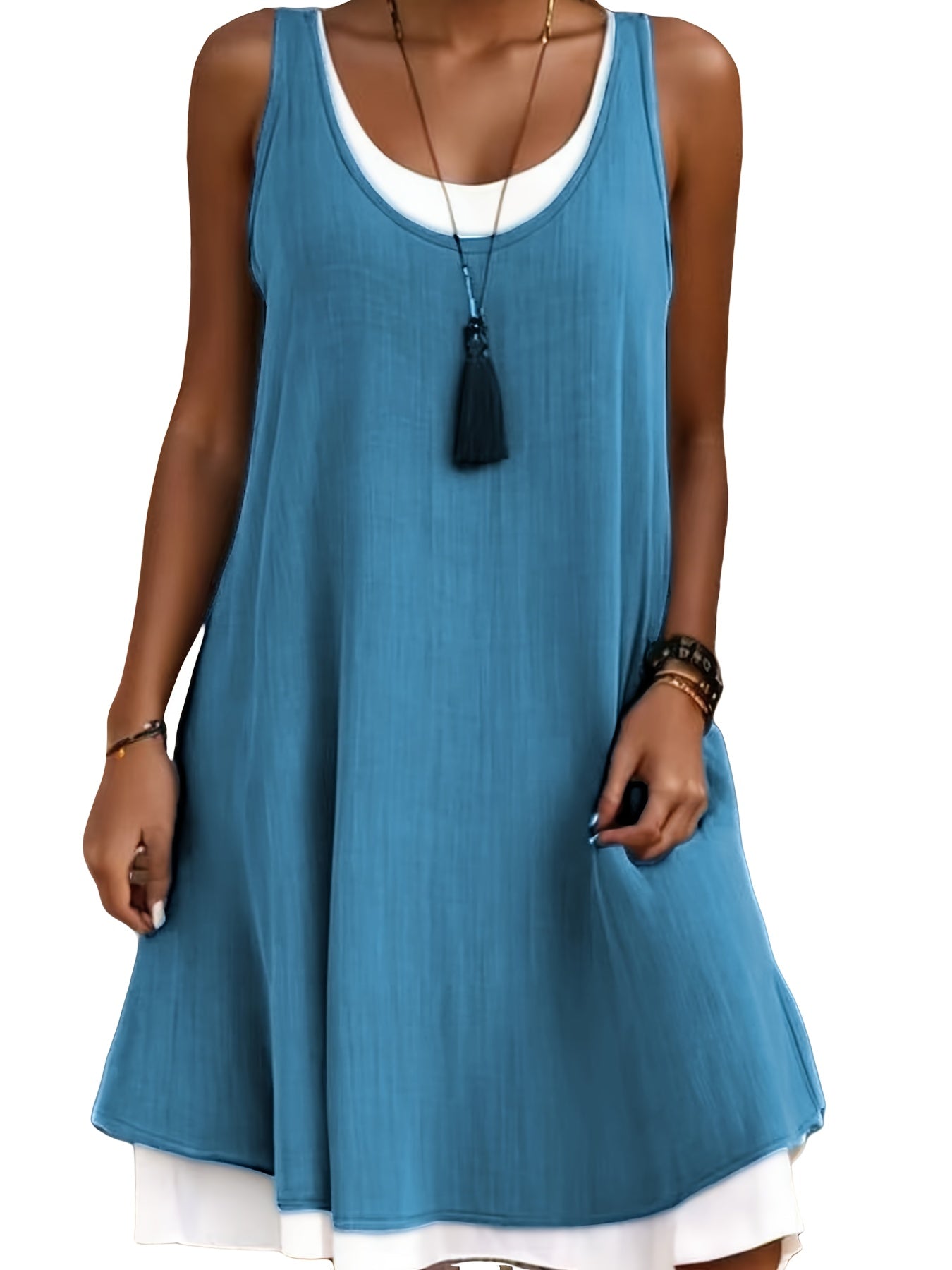 Plus Size Casual Loose Linen Dress