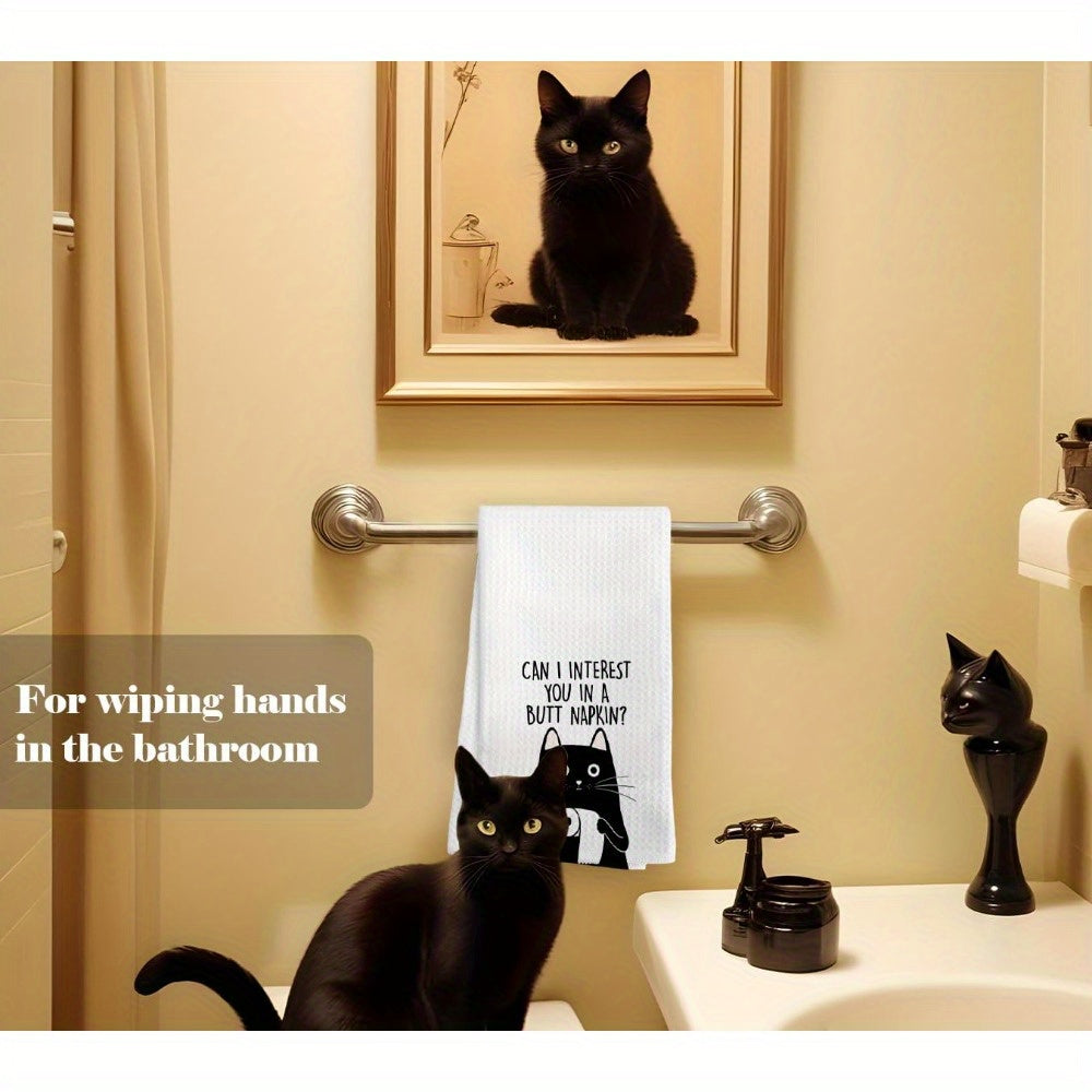 Funny Cat Towels with Humorous Design