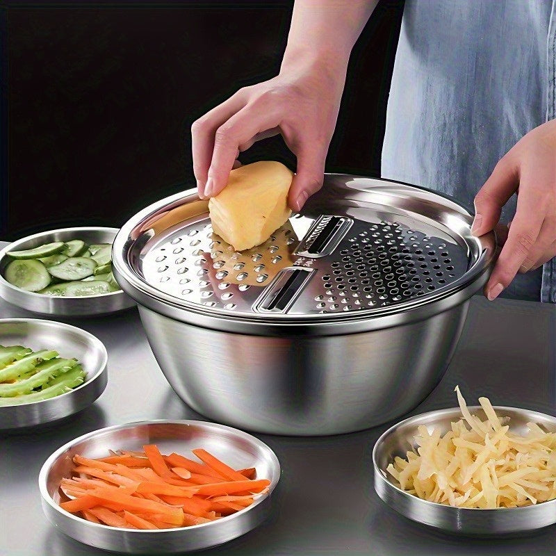 Stainless Steel Kitchen Set with Grinder