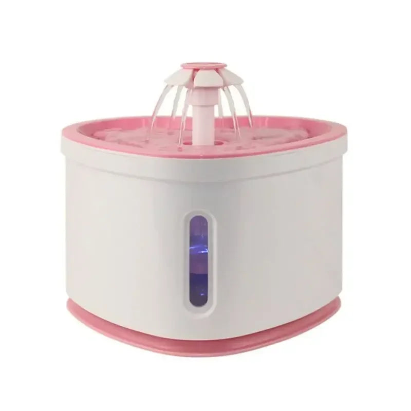2L Pet Dog Automatic Electric USB Silent Water Dispenser Cat Heart Shaped Fountain