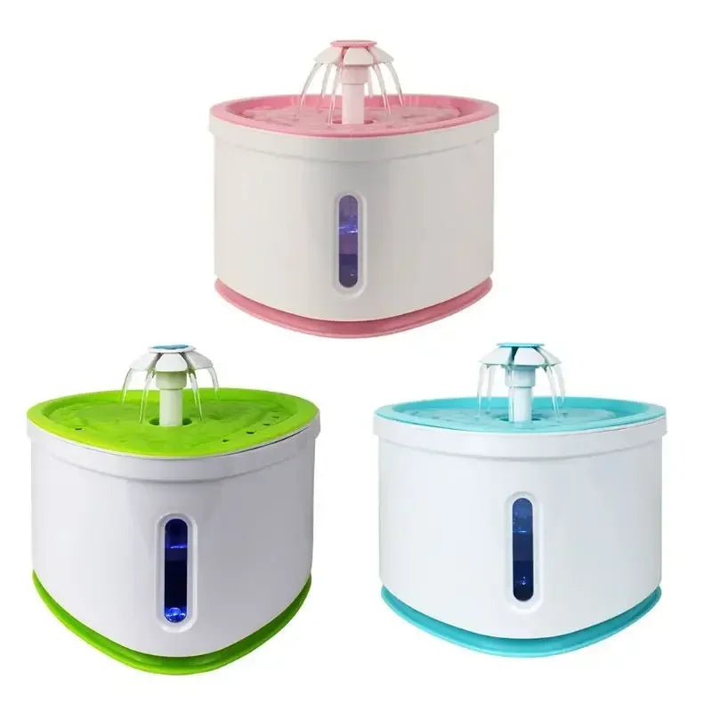 2L Pet Dog Automatic Electric USB Silent Water Dispenser Cat Heart Shaped Fountain