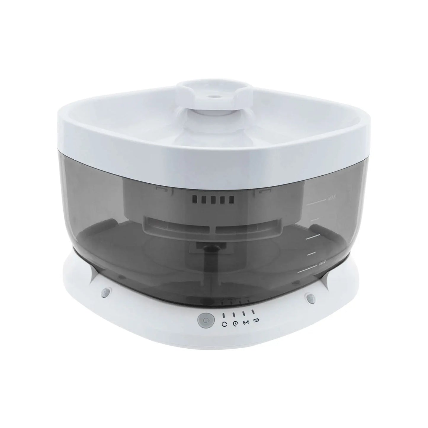 1.85 Gallon ABS Cat Water Fountain USB Automatic Recirculating Filter Drinker with Rechargeable Battery Ultra Quiet Pump and Water Level