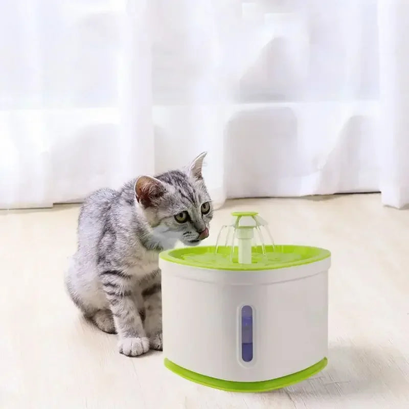2L Pet Dog Automatic Electric USB Silent Water Dispenser Cat Heart Shaped Fountain