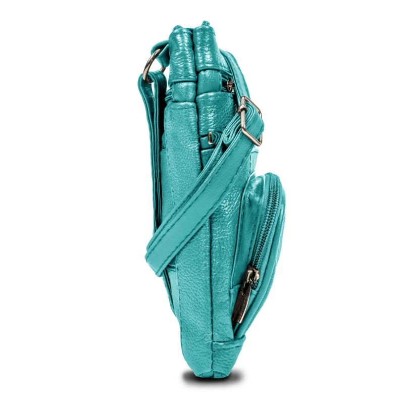 Genuine Leather Crossbody Handbag in Multiple Colors