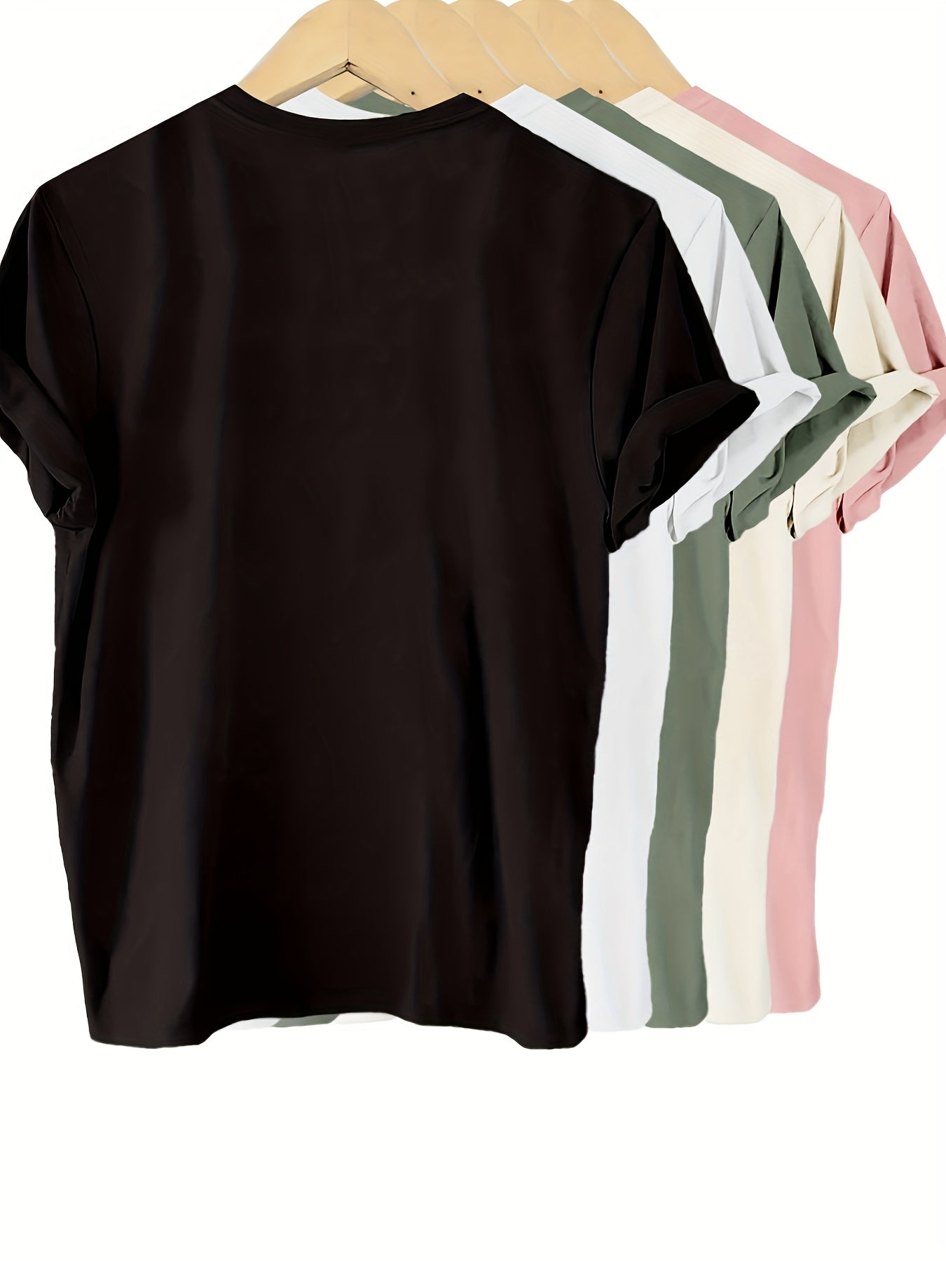 5-Pack Women's Cotton Casual T-Shirts