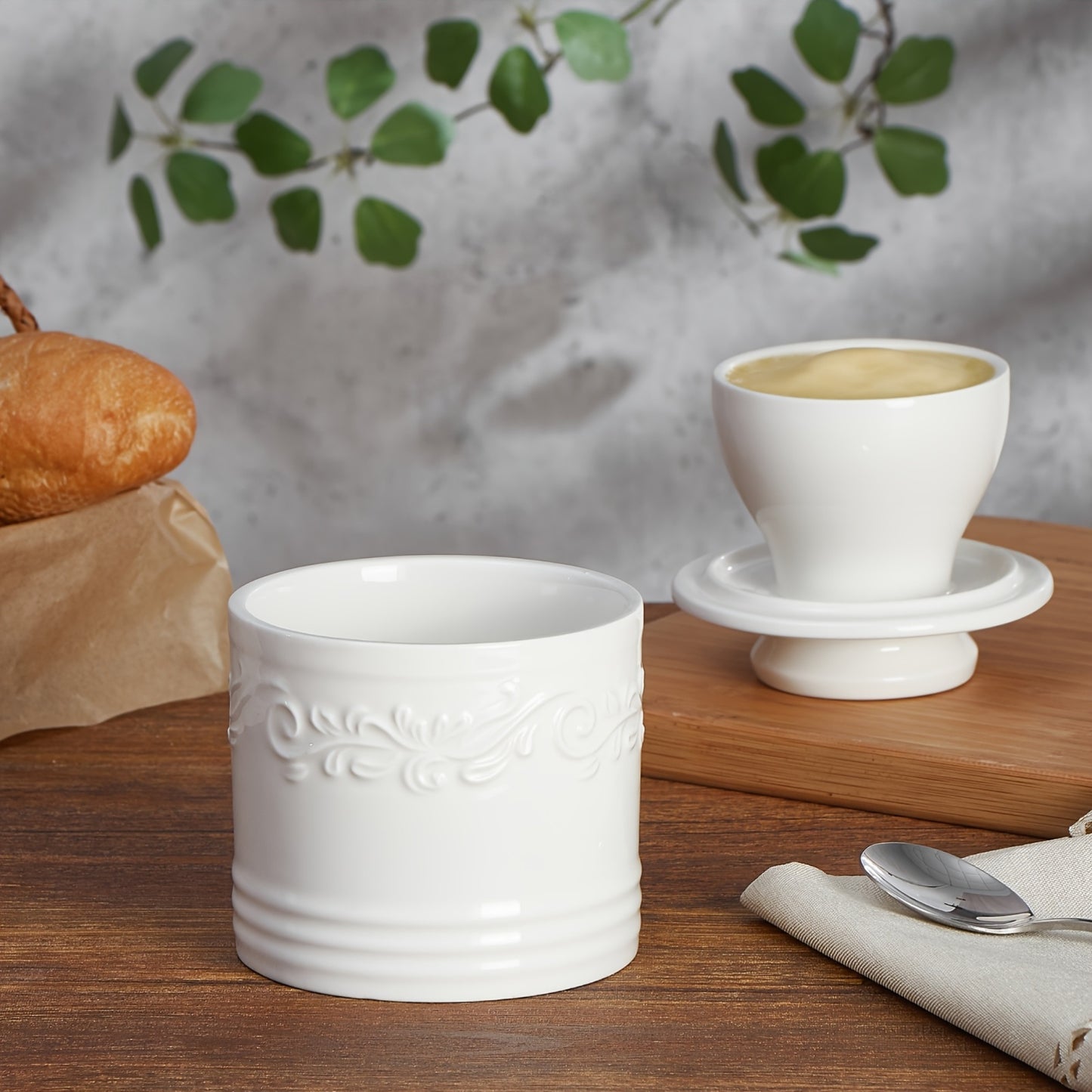 Ceramic Butter Keeper With Lid