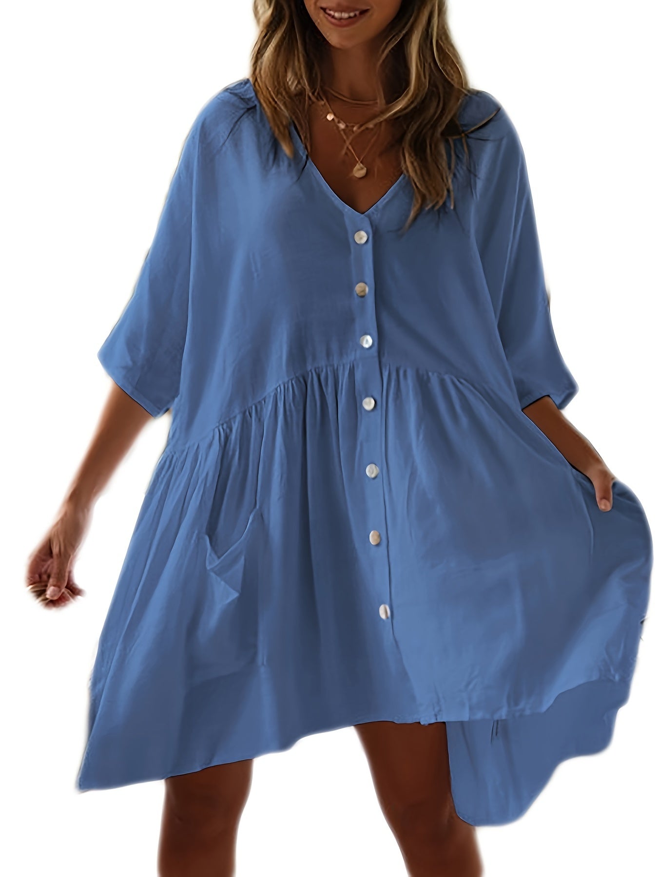 Chic Loose-Fitting Beach Coverup Dress
