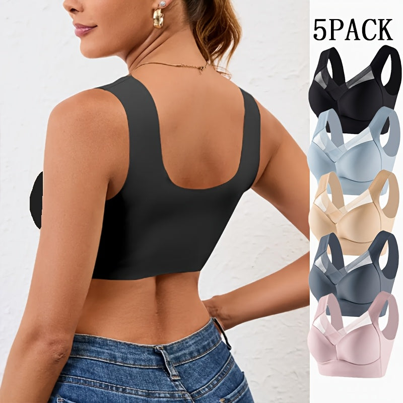 Wireless Sports Bra 5 Pack for Women