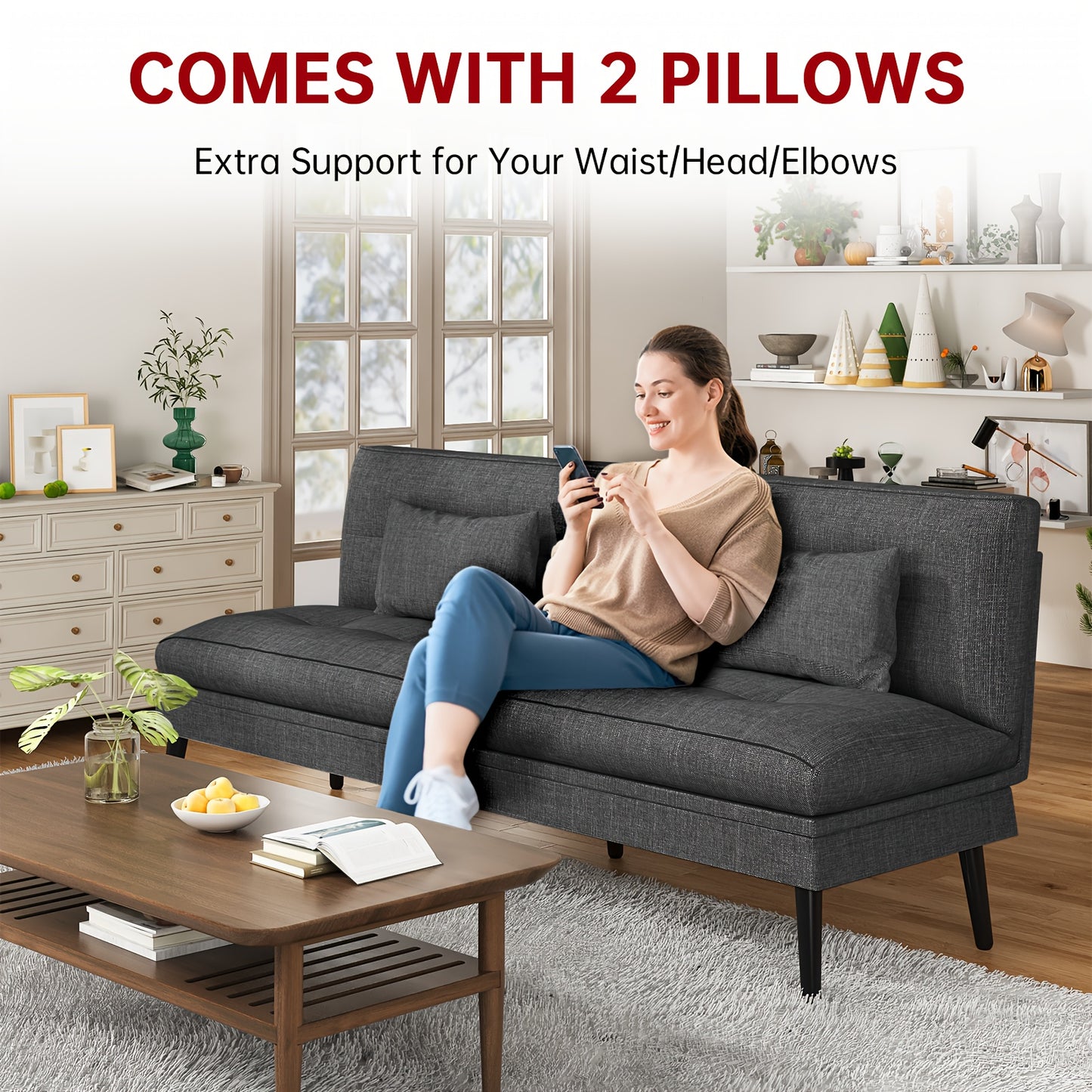 Dual-Purpose Sofa Bed for Small Spaces