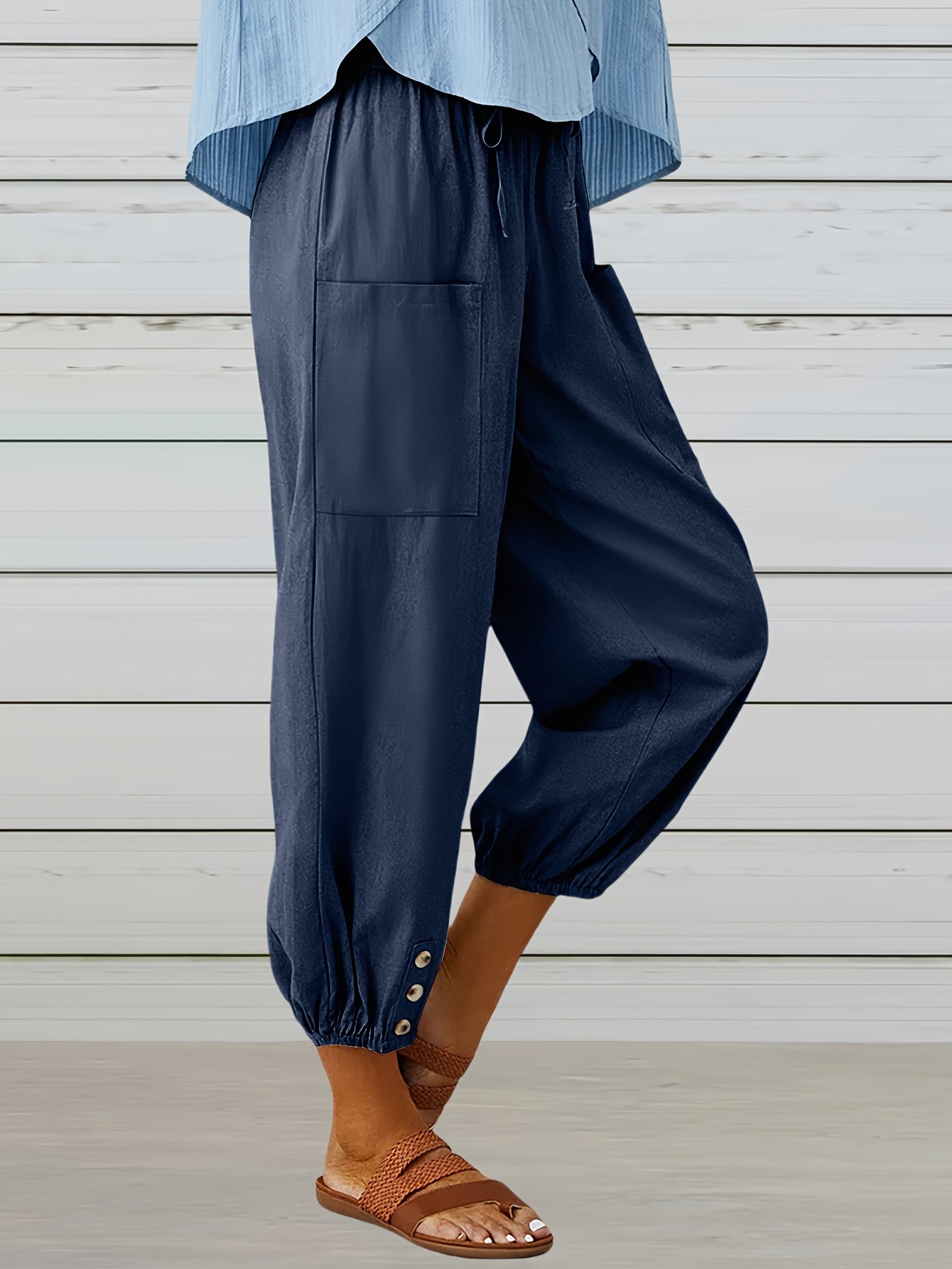 High-Waist Loose Yoga Pants for Women