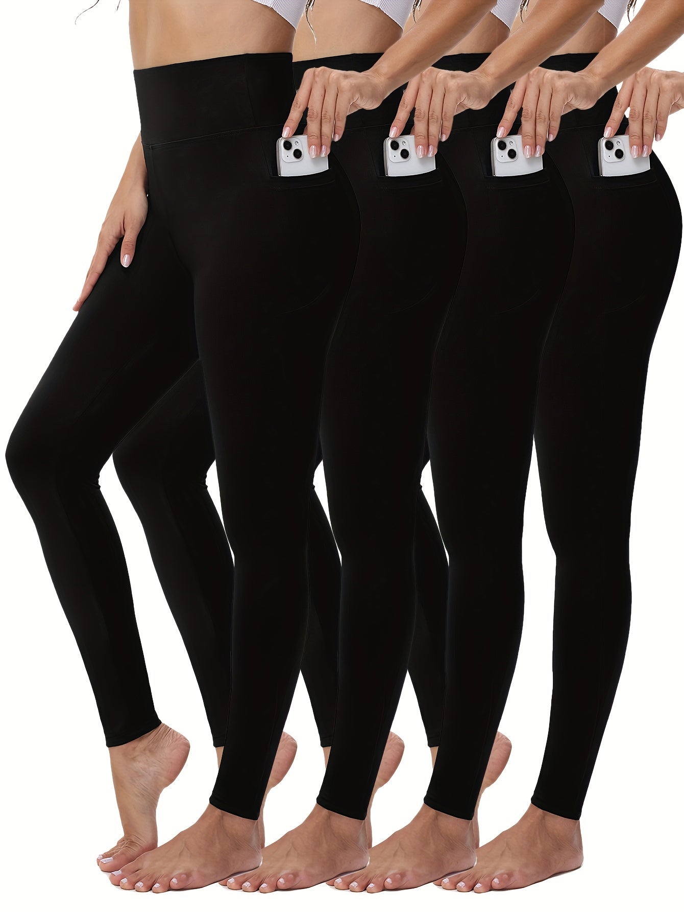 MEBIUS High Waisted Leggings With Pockets