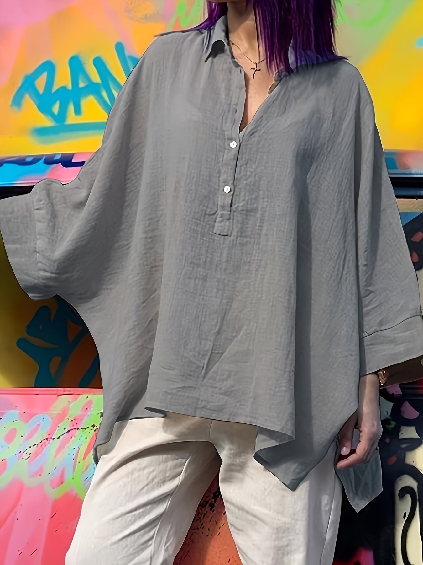 Chic Summer Cotton Loose Tops for Women