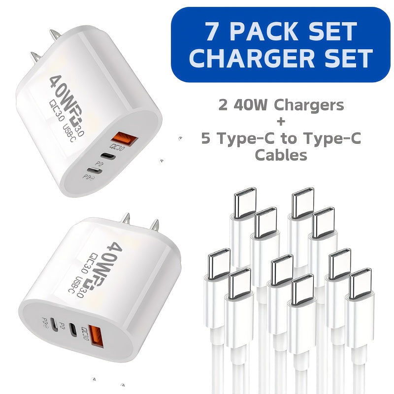 Fast Charging 40W USB C Wall Charger