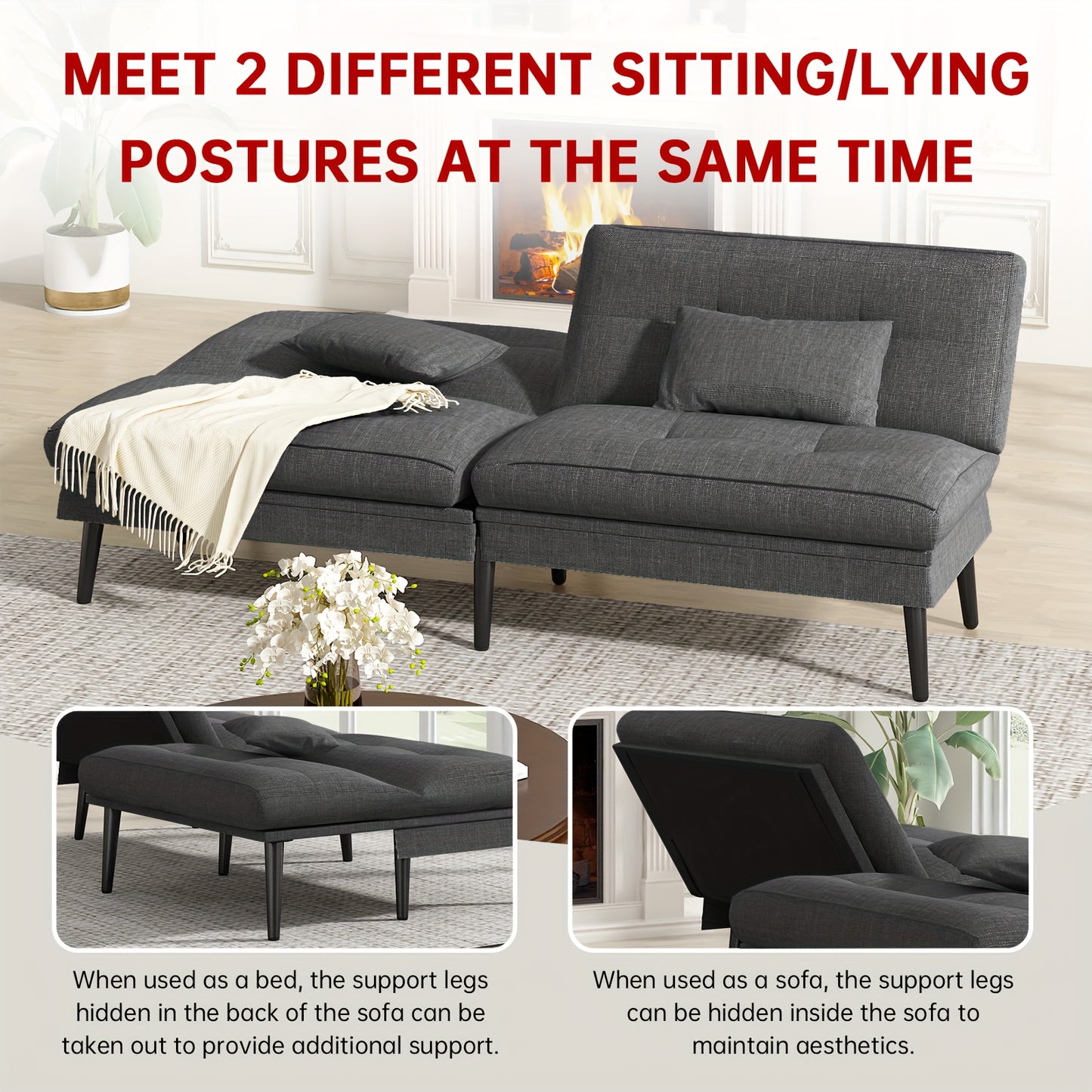 Dual-Purpose Sofa Bed for Small Spaces