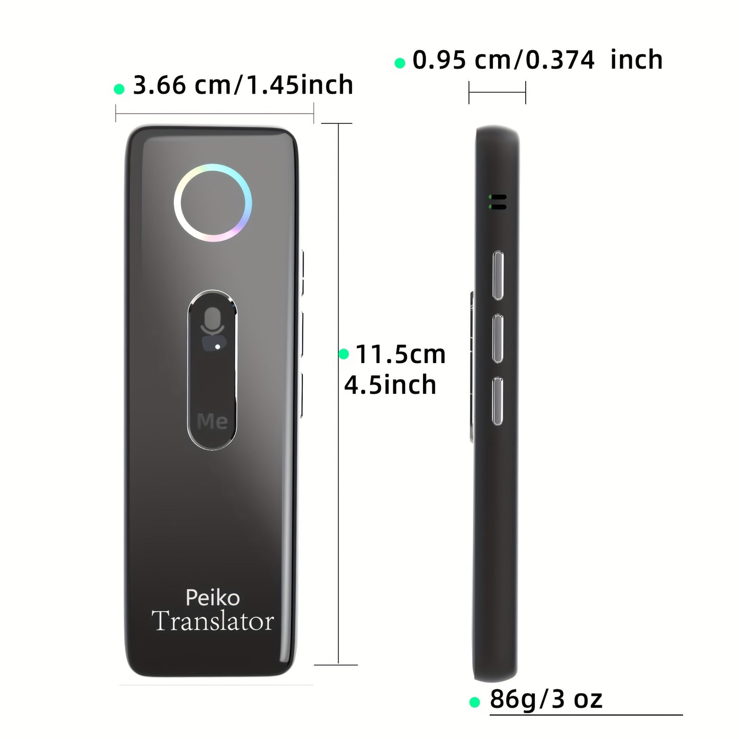 Peiko X9 Compact Language Translator Device