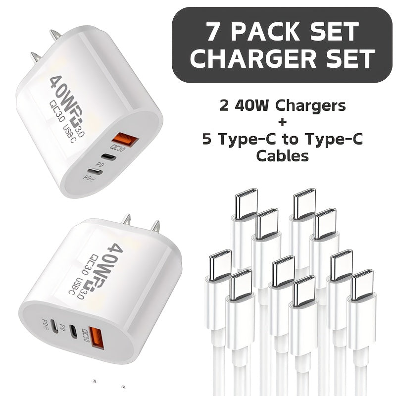Fast Charging 40W USB C Wall Charger